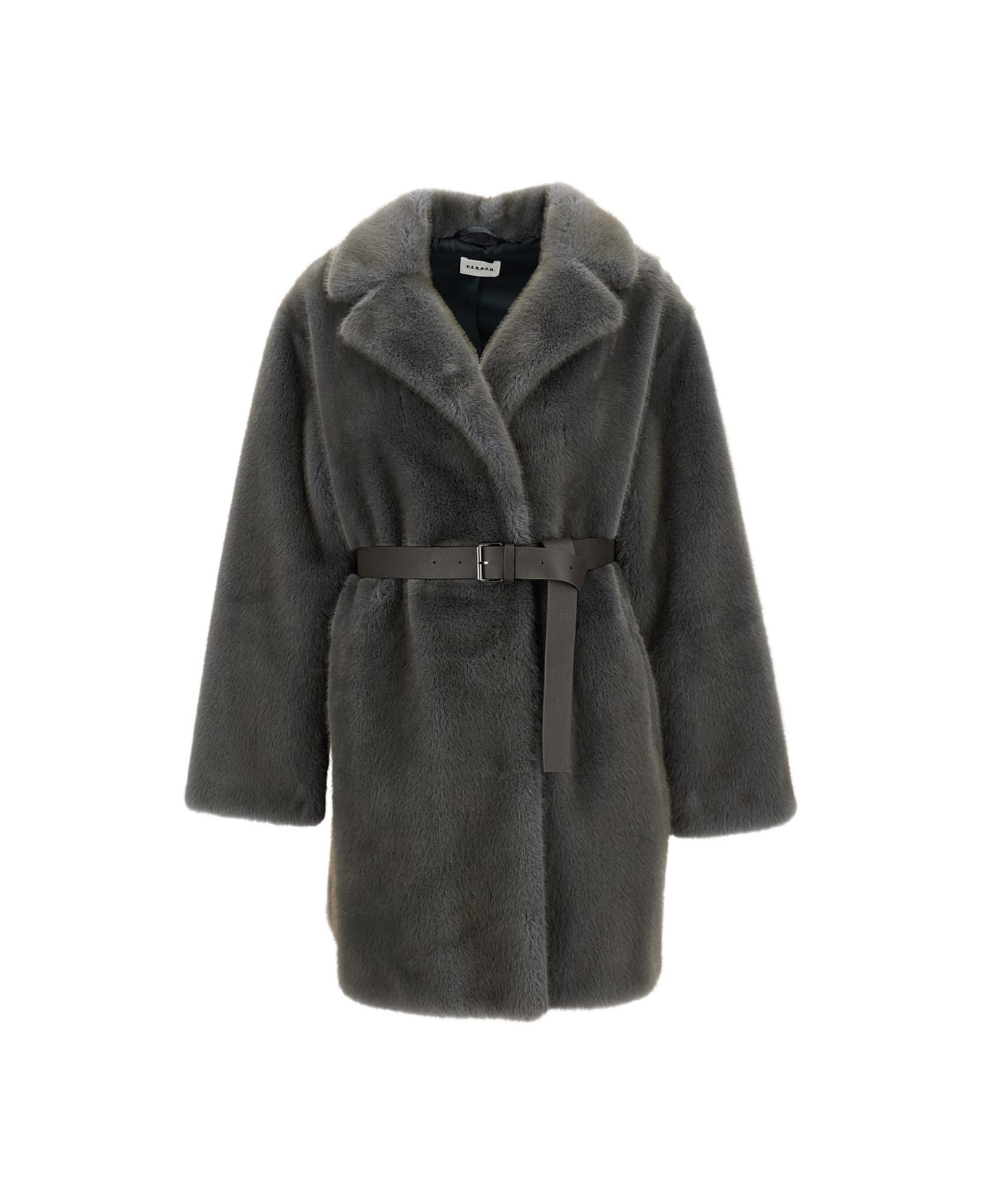 Parosh Faux Fur Jacket - Grey