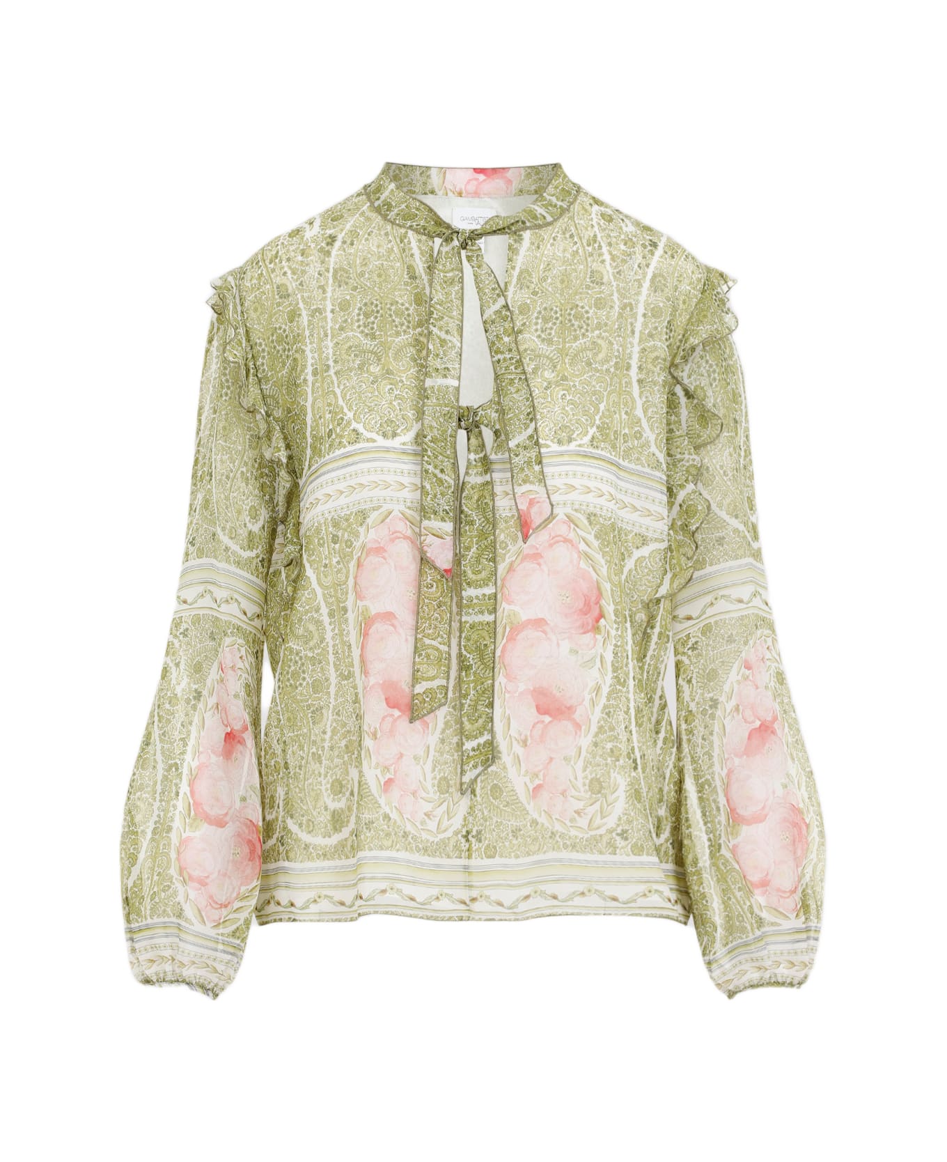 Giambattista Valli Printed Blouse - Green Rose