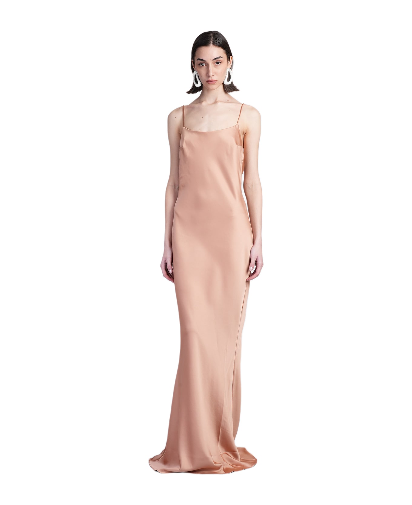 The Andamane Ninfea Dress Woman In Powder Polyester - powder