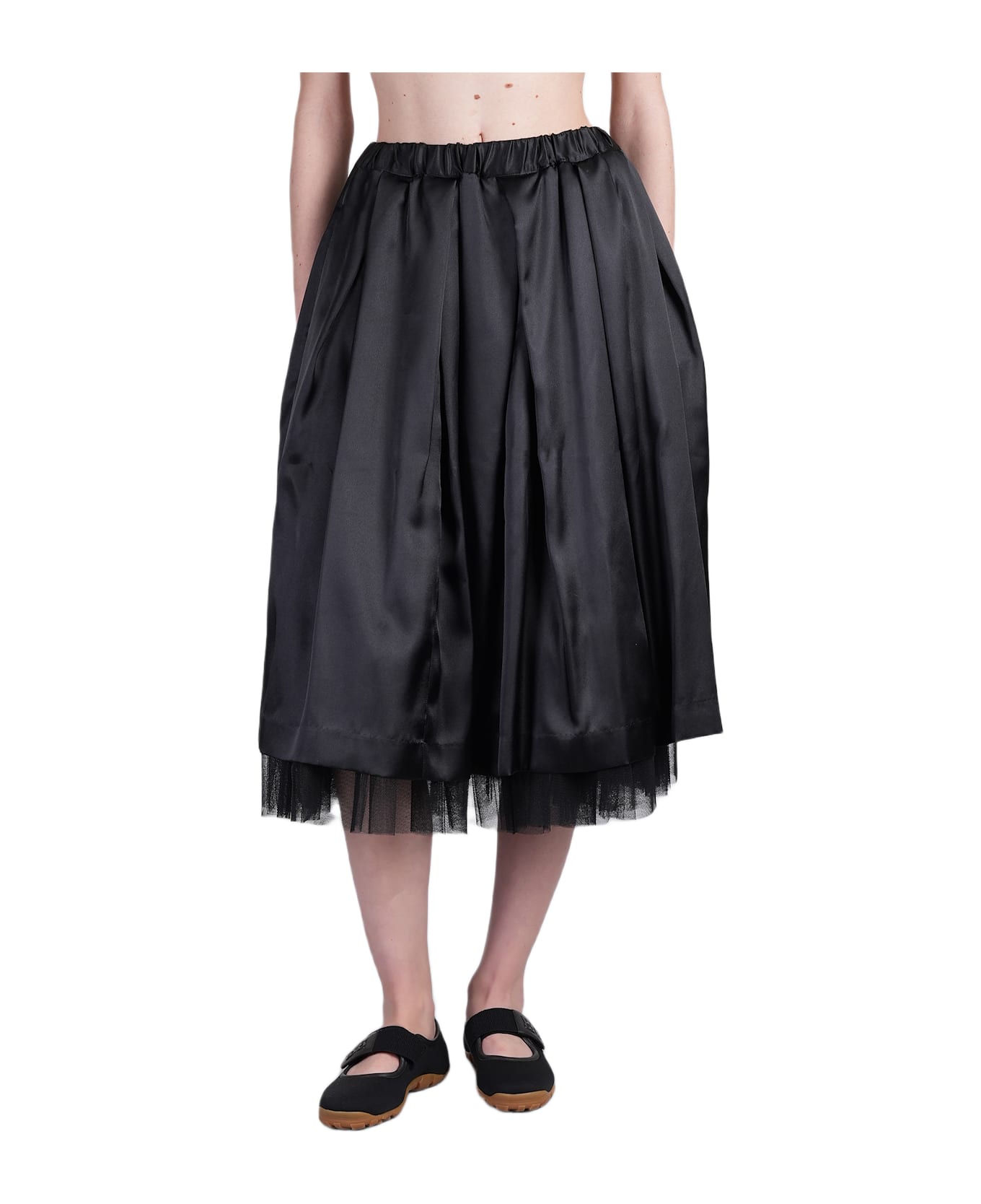 Comme des Garçons Skirt In Black Polyester - black
