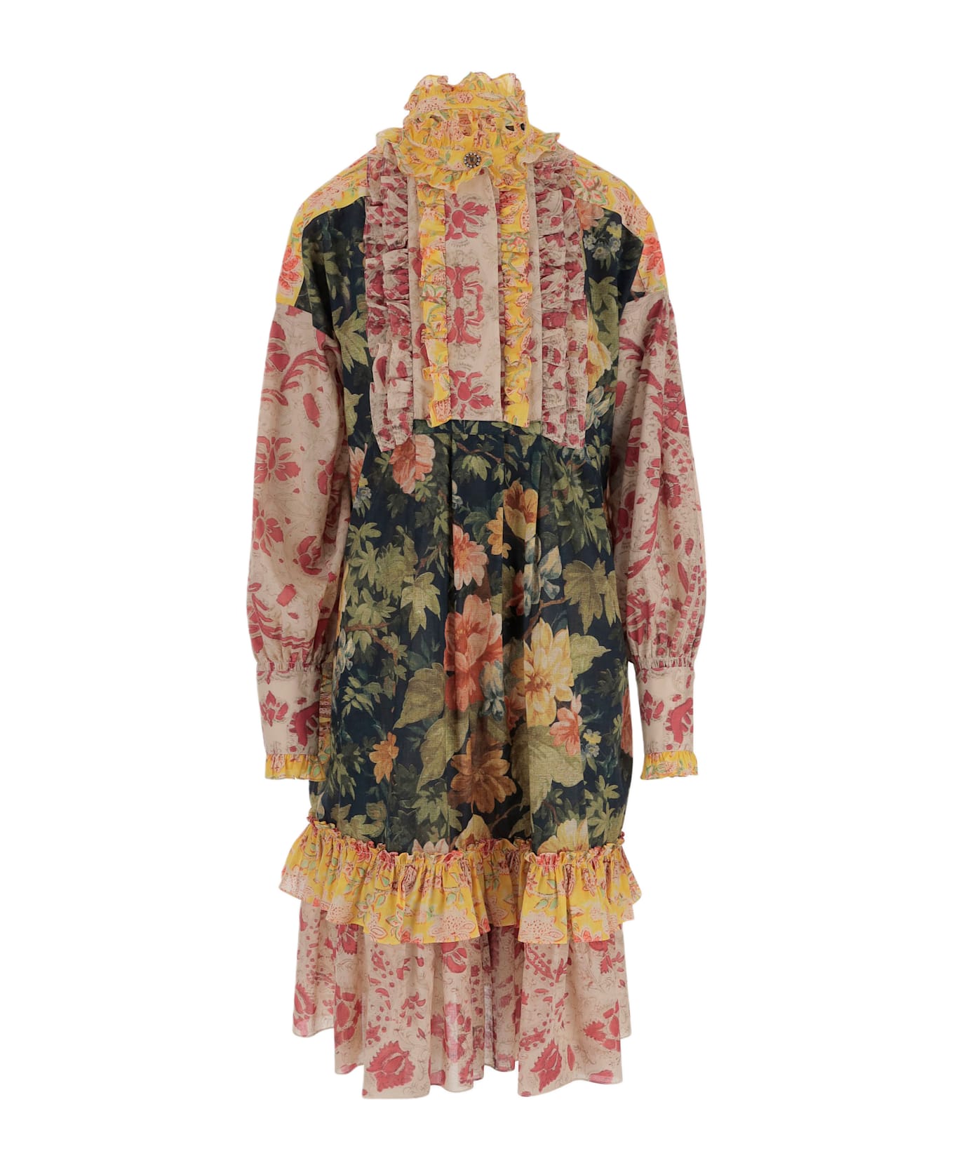 Valentino Voyage Imaginaire Muslin Short Dress - MultiColour