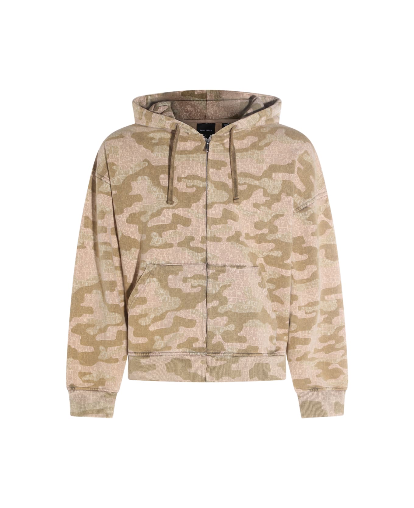 Daily Paper Light Brown Cotton Sweatshirt - AOP