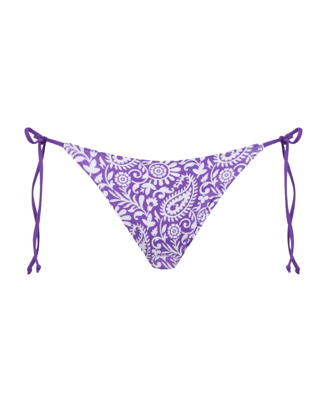 MC2 Saint Barth Woman Swim Briefs With Paisley Print And Side Laces - PINK ボトムス
