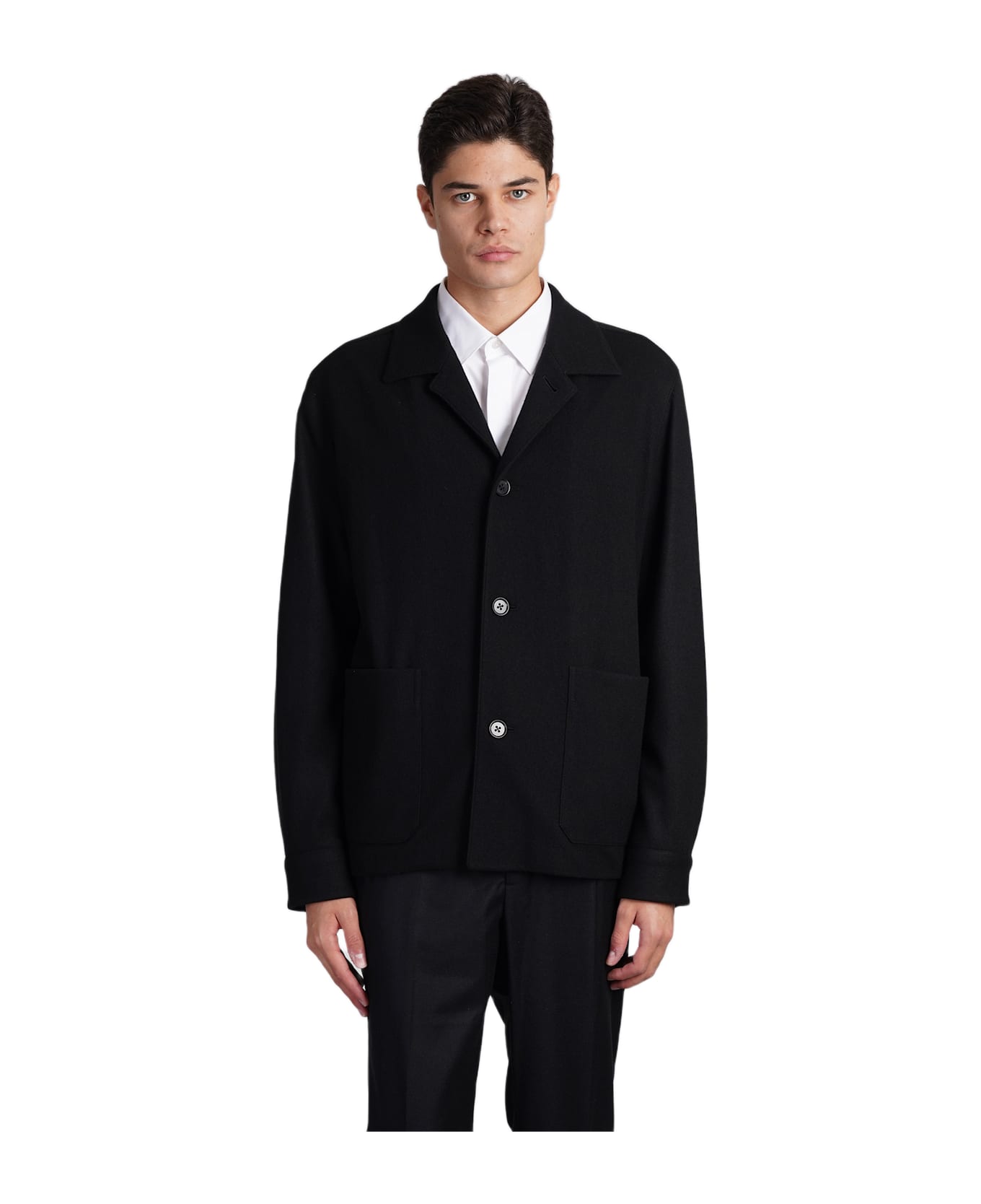 Zegna Casual Jacket In Black Wool | italist