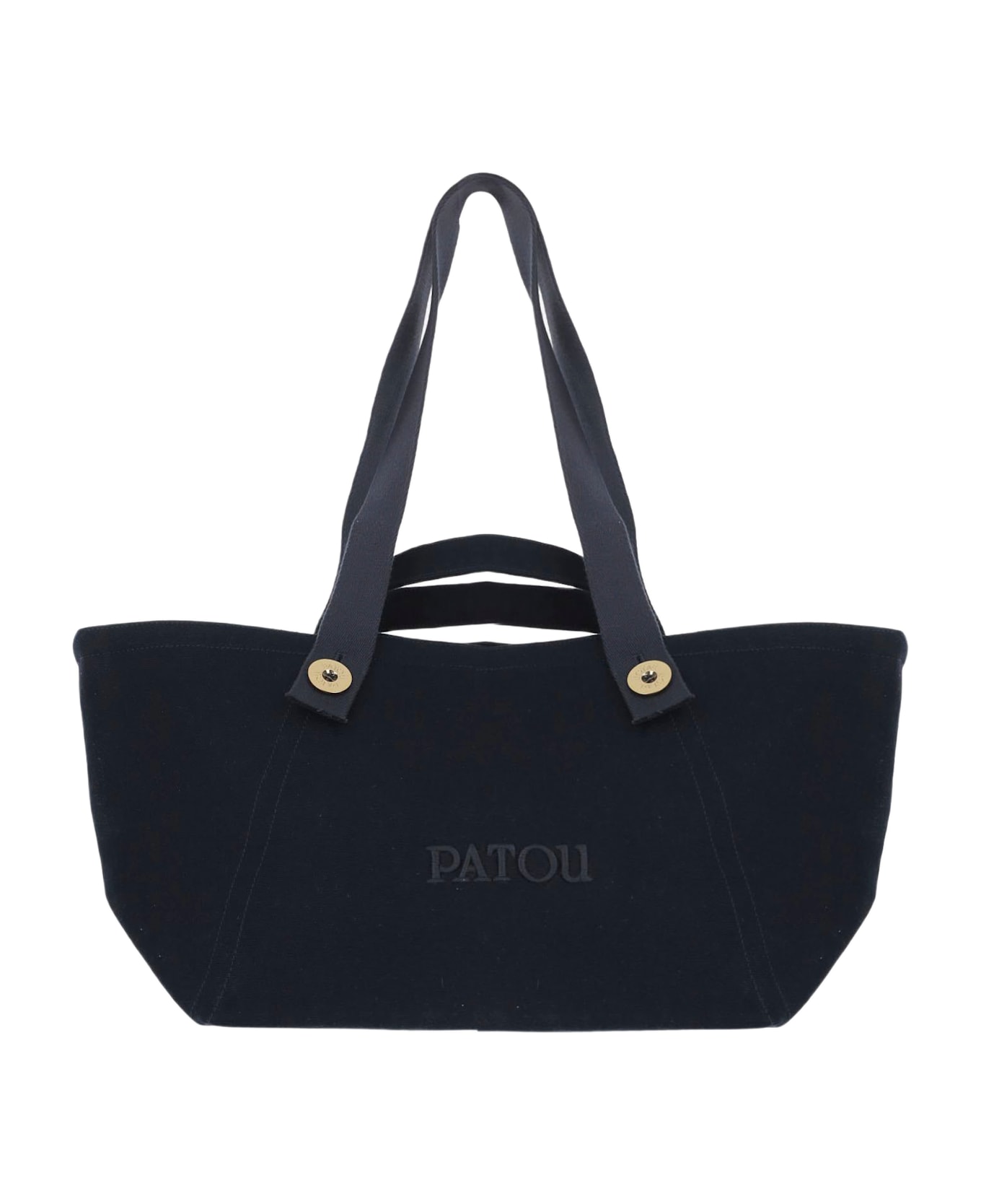 Patou Navy Blue Trapeze Shopping Bag - NAVYBLACK