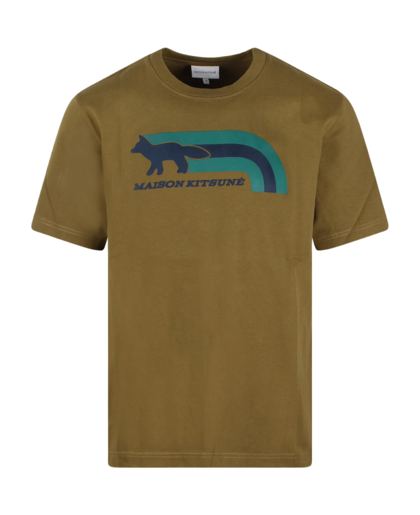 Maison Kitsuné Flash Fox T-shirt - Green