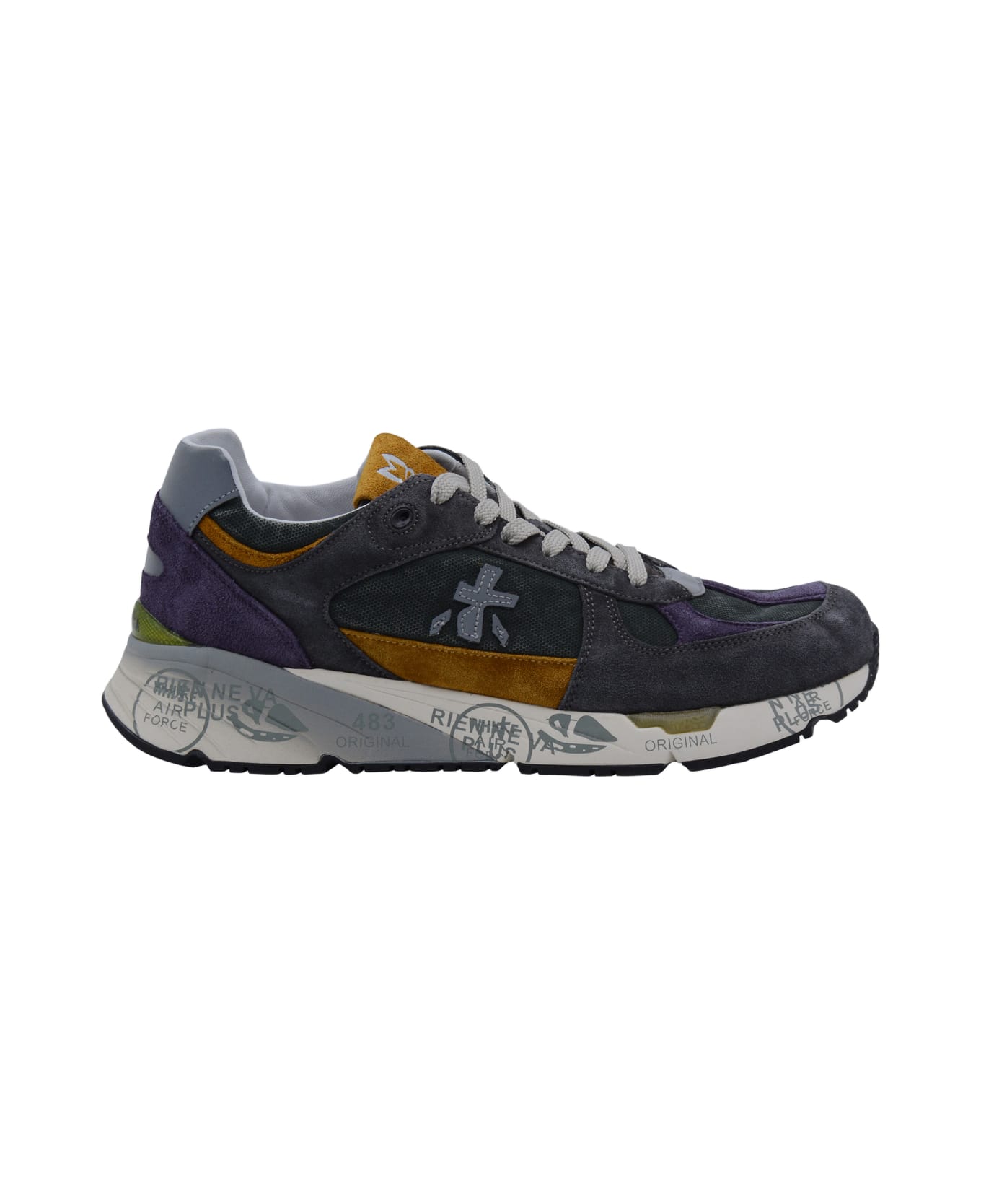 Premiata Multicolor Leather Mase Sneakers