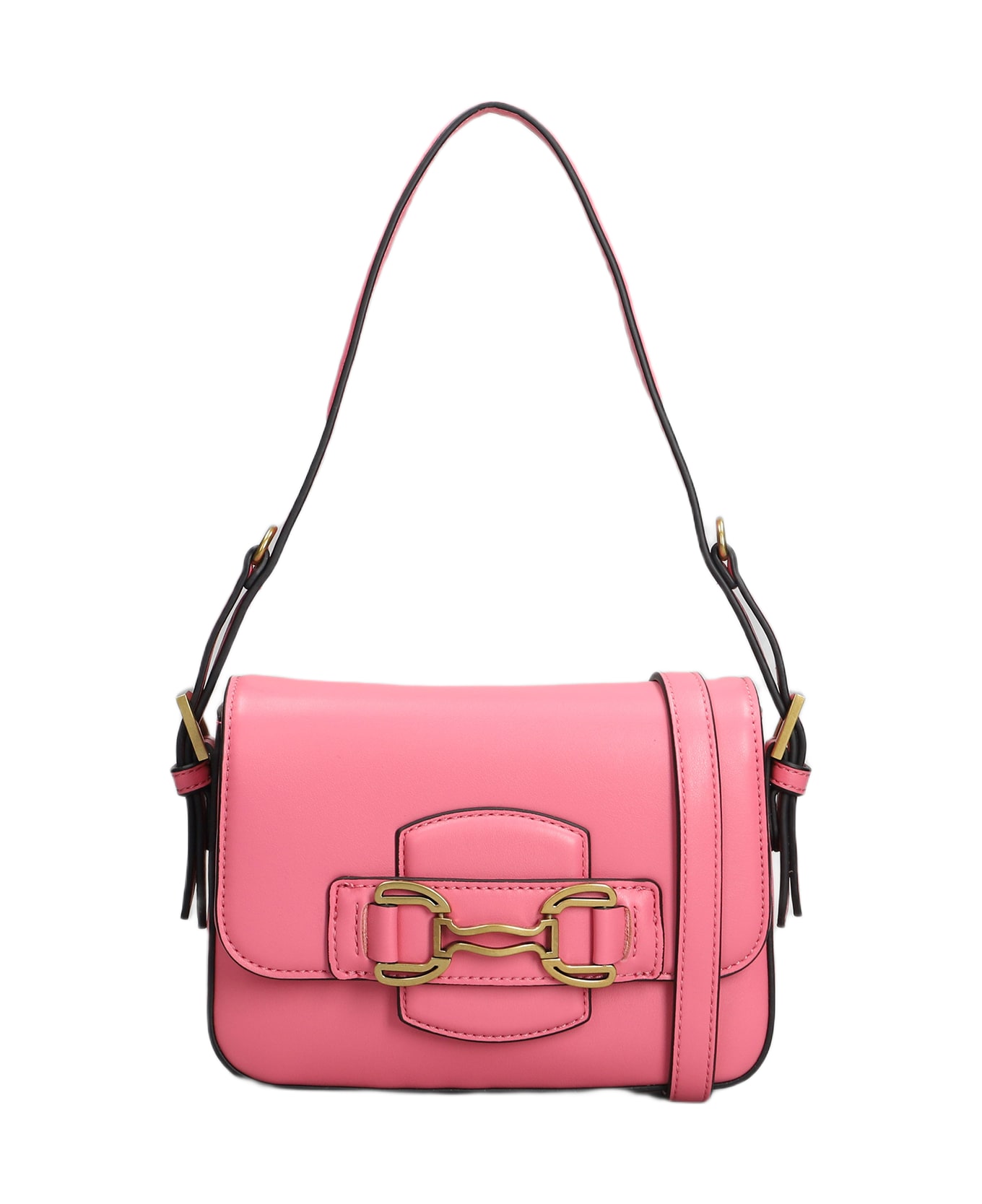 Bibi Lou Shoulder Bag In Rose-pink Leather - rose-pink