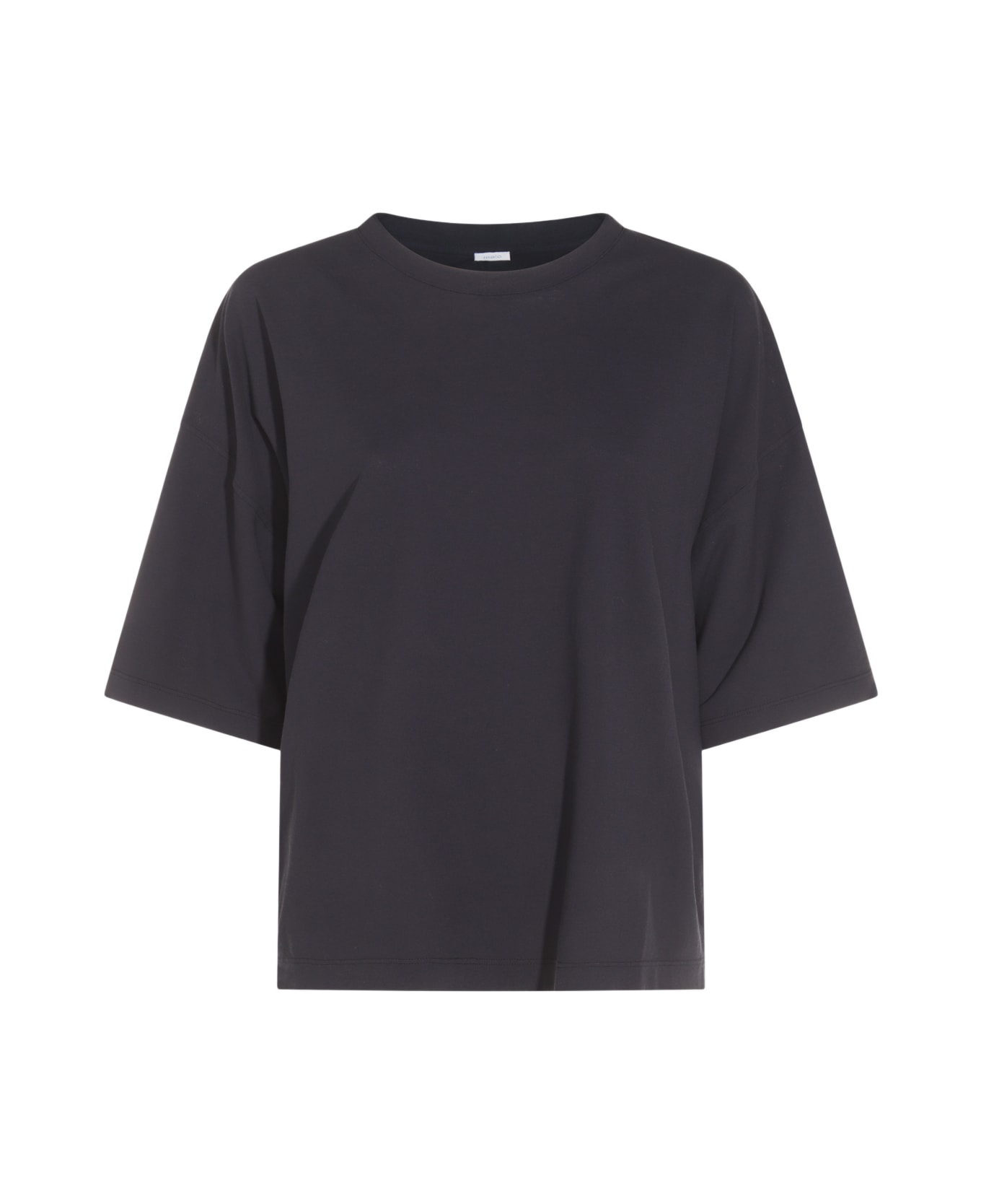 Malo Black Cotton T-shirt