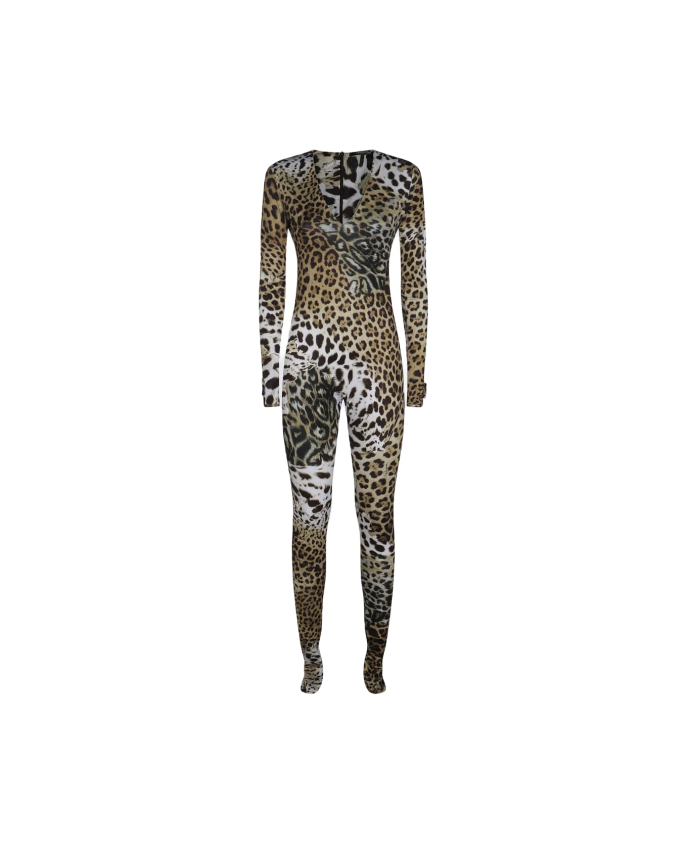 Roberto Cavalli Brown Jumpsuits - Natural