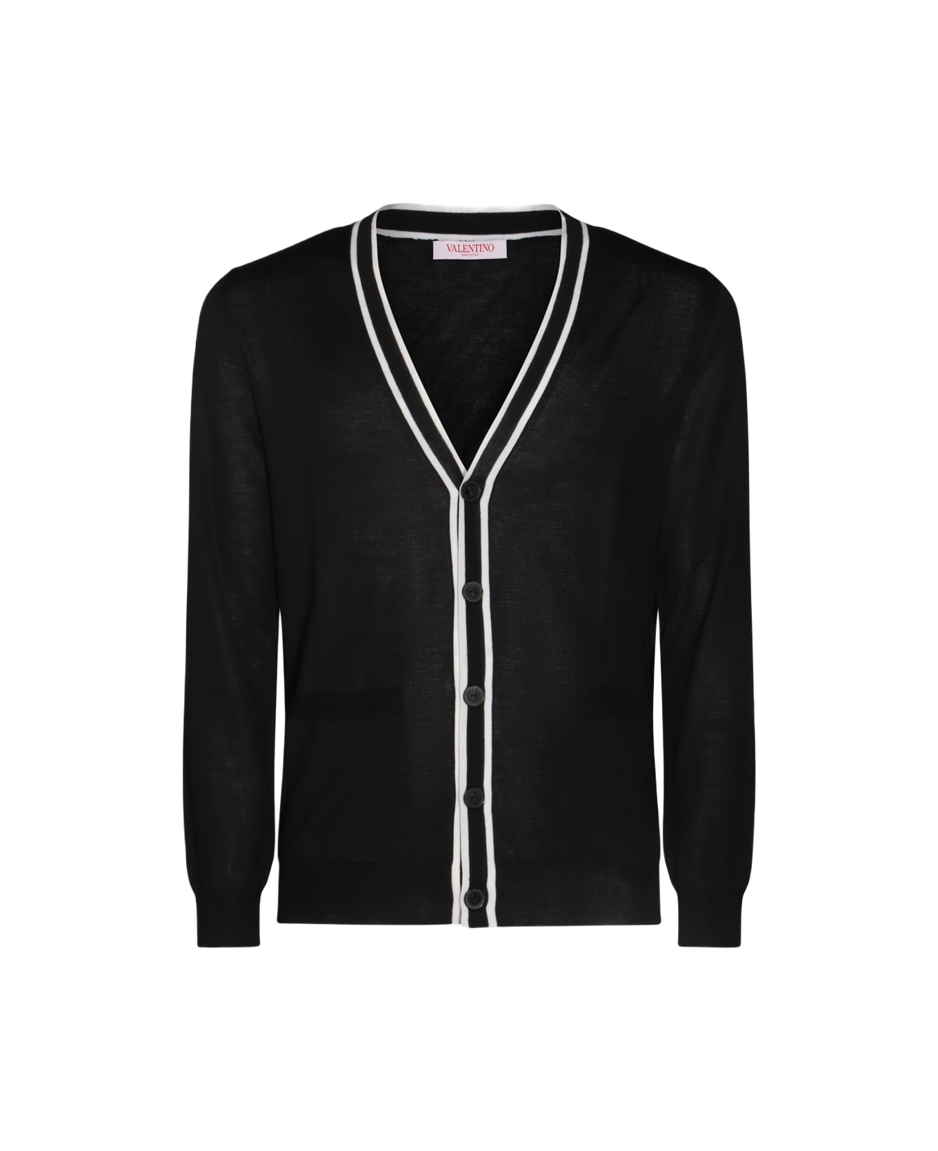 Valentino Wool Cardigan - Black