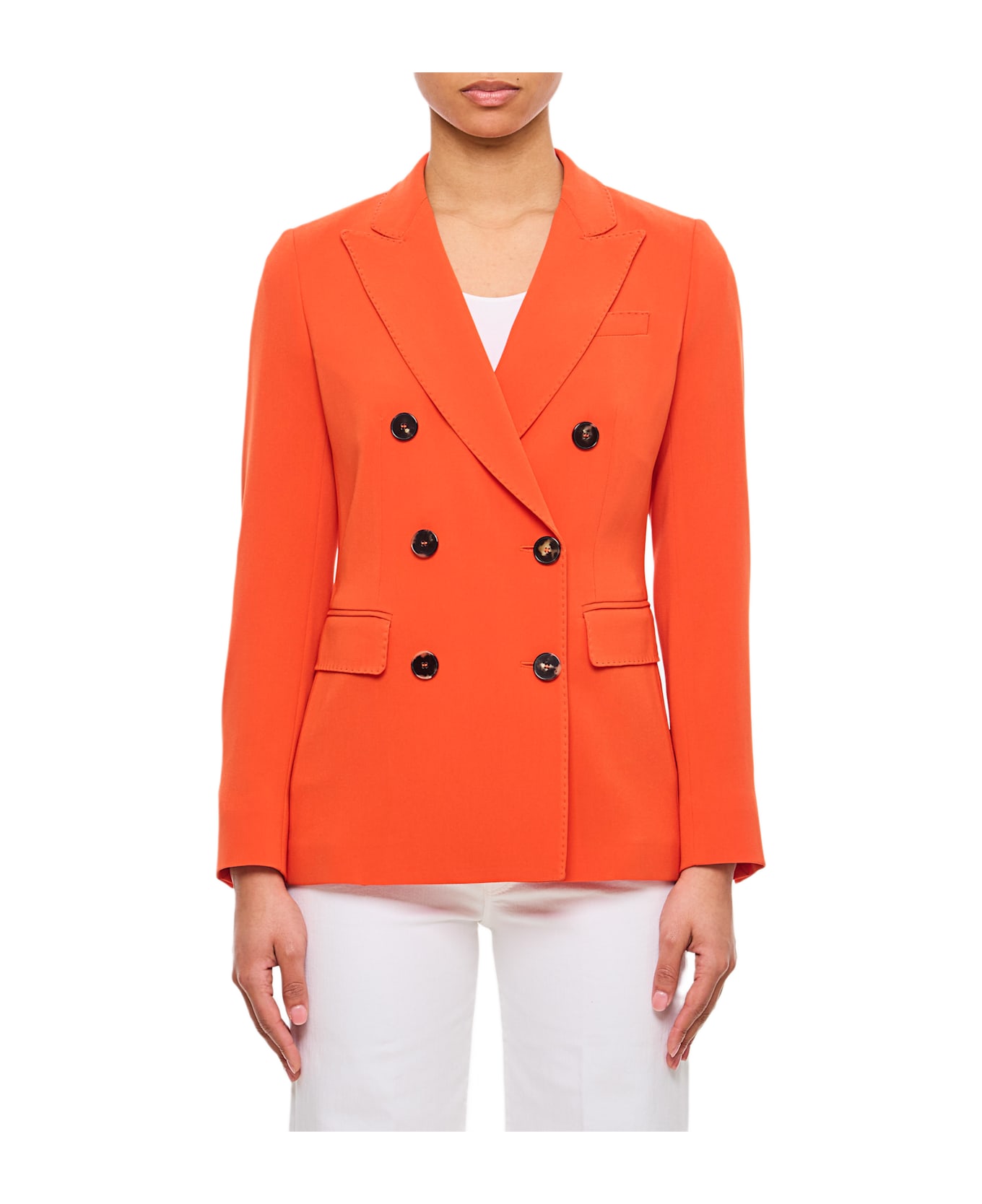 Alberto Biani Double-breasted Jacket - Orange