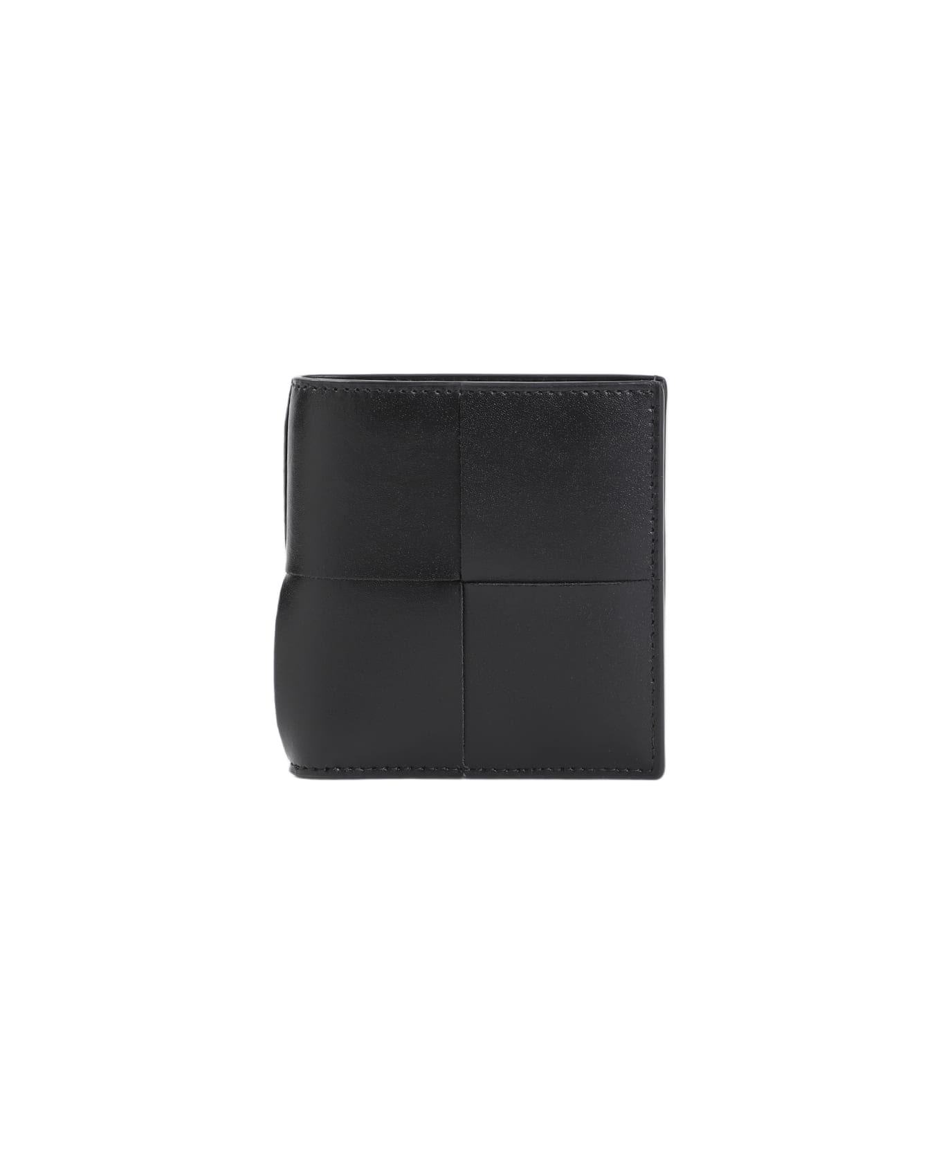 Bottega Veneta Cassette Bifold Wallet - Black Silver