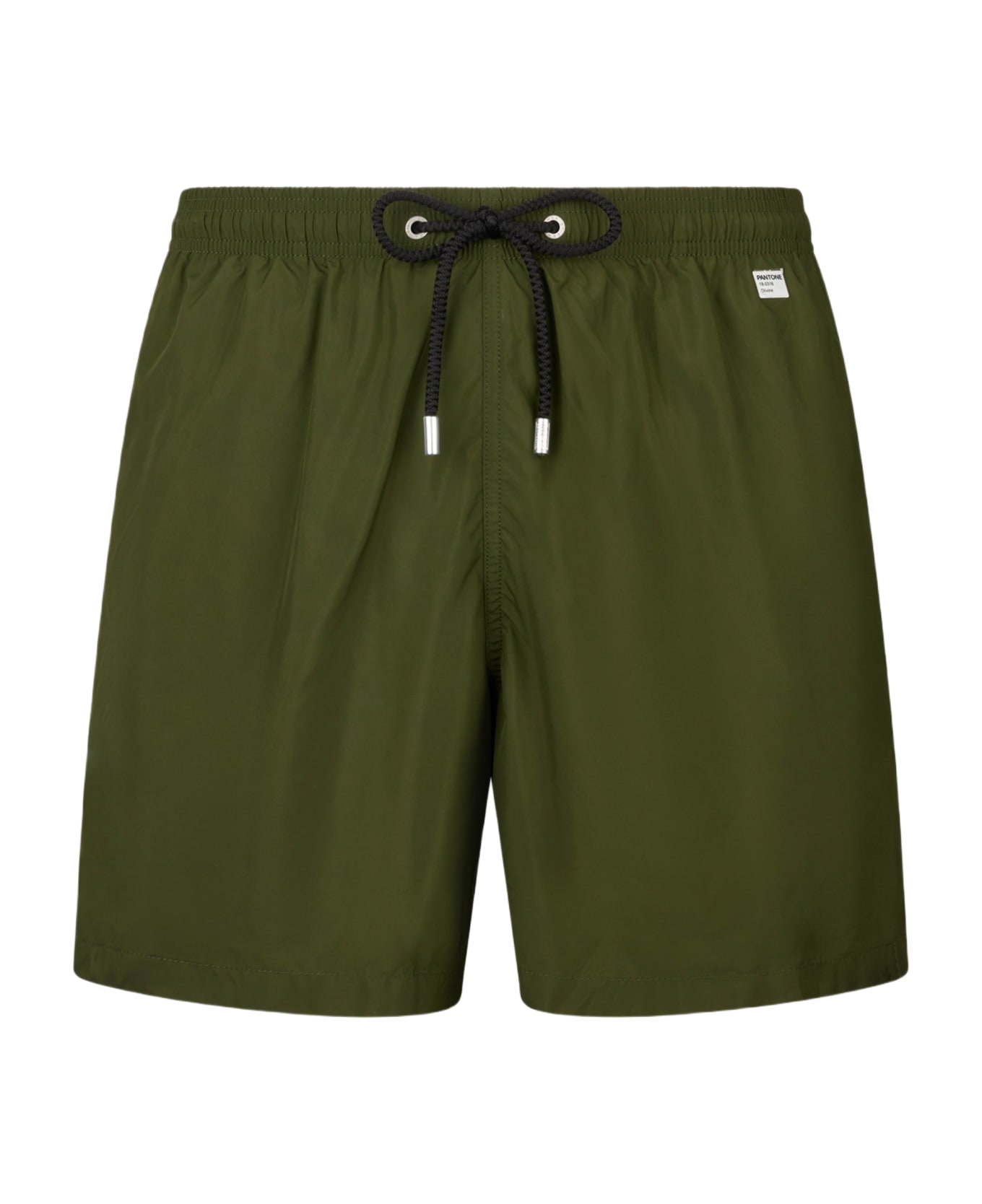 MC2 Saint Barth Man Lightweight Fabric Military Green Swim Shorts Lighting Pantone | Pantone® Special Edition - GREEN