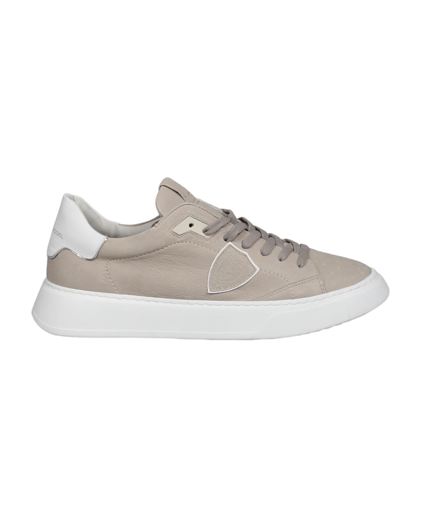 Philippe Model Temple Low Man Sneakers - Nude & Neutrals
