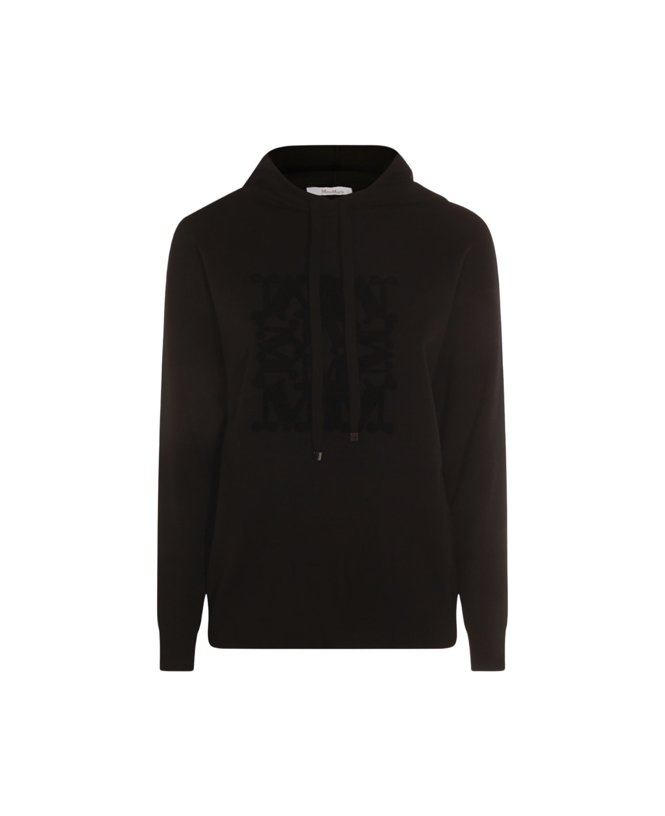 Max Mara Black Wool Taddeo Sweatshirt - Black