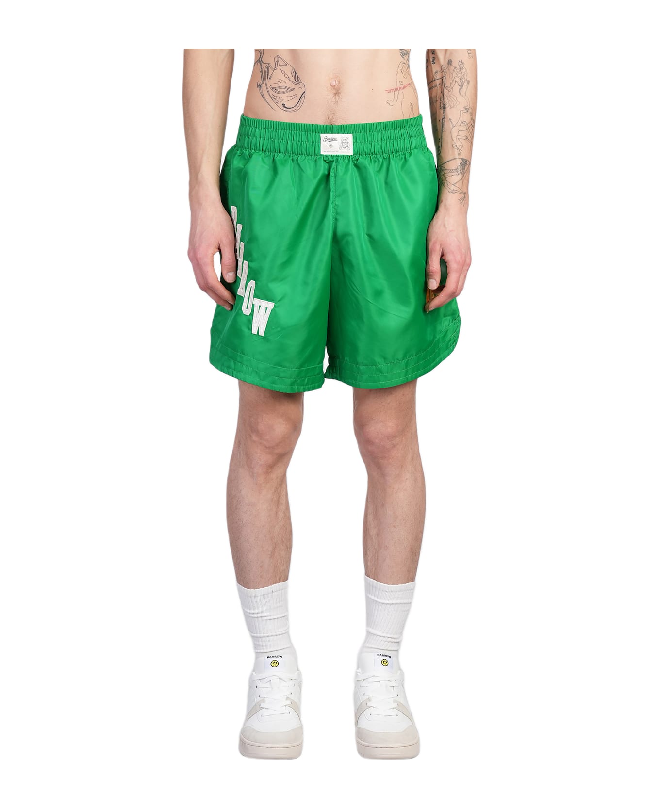 Barrow Shorts In Green Polyamide - green