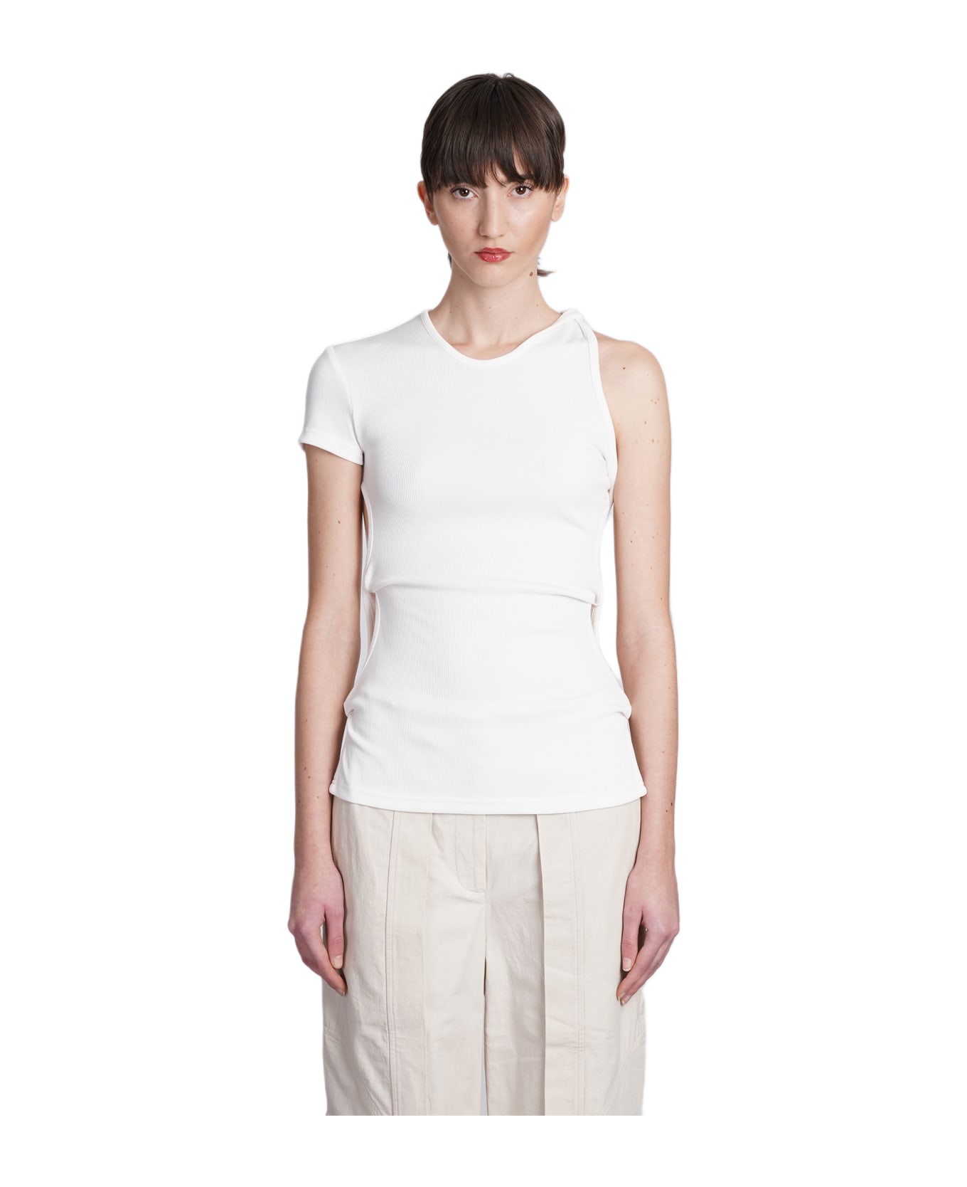 Christopher Esber T-shirt In White Polyester - white