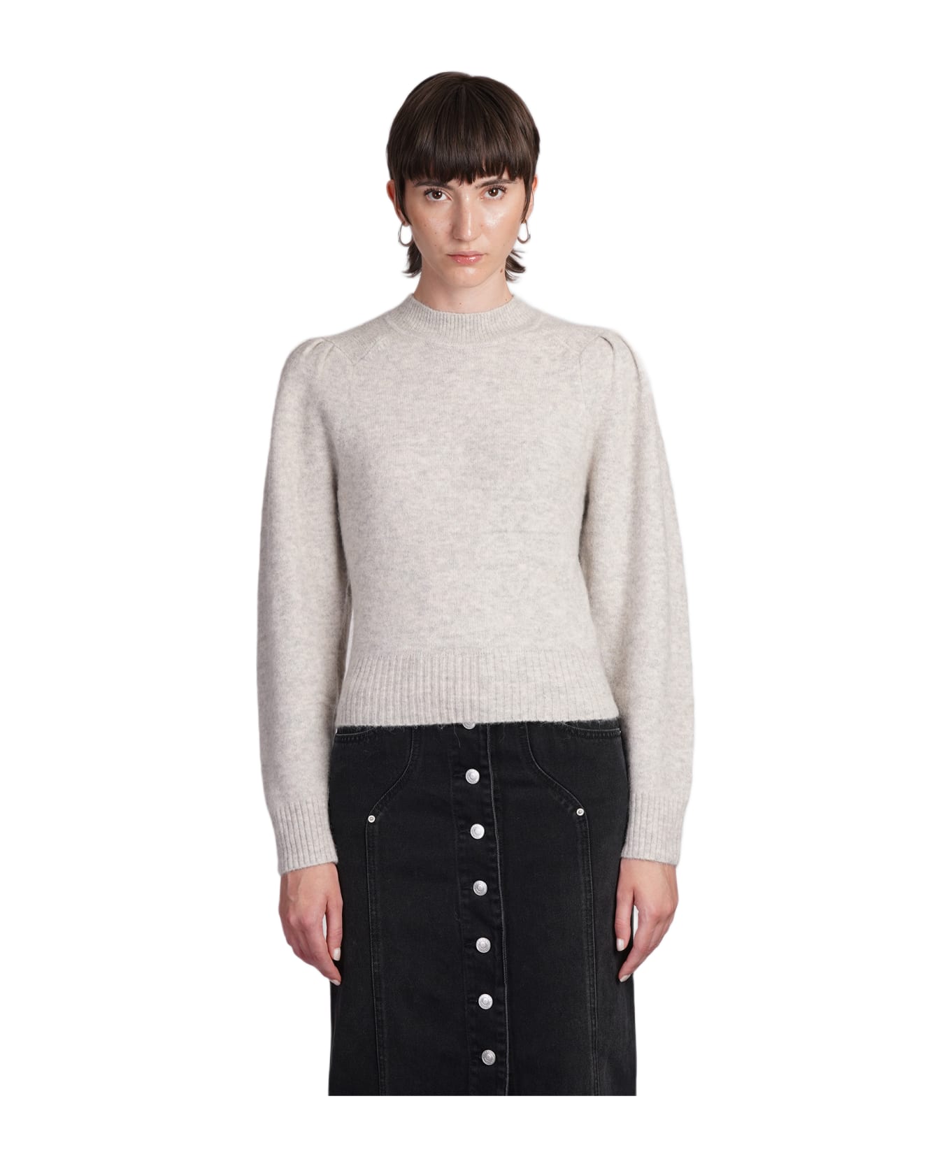 Marant Étoile Onnie Knitwear In Beige Wool - beige