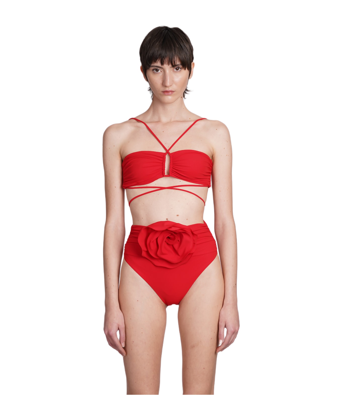 Magda Butrym Beachwear In Red Polyamide - red
