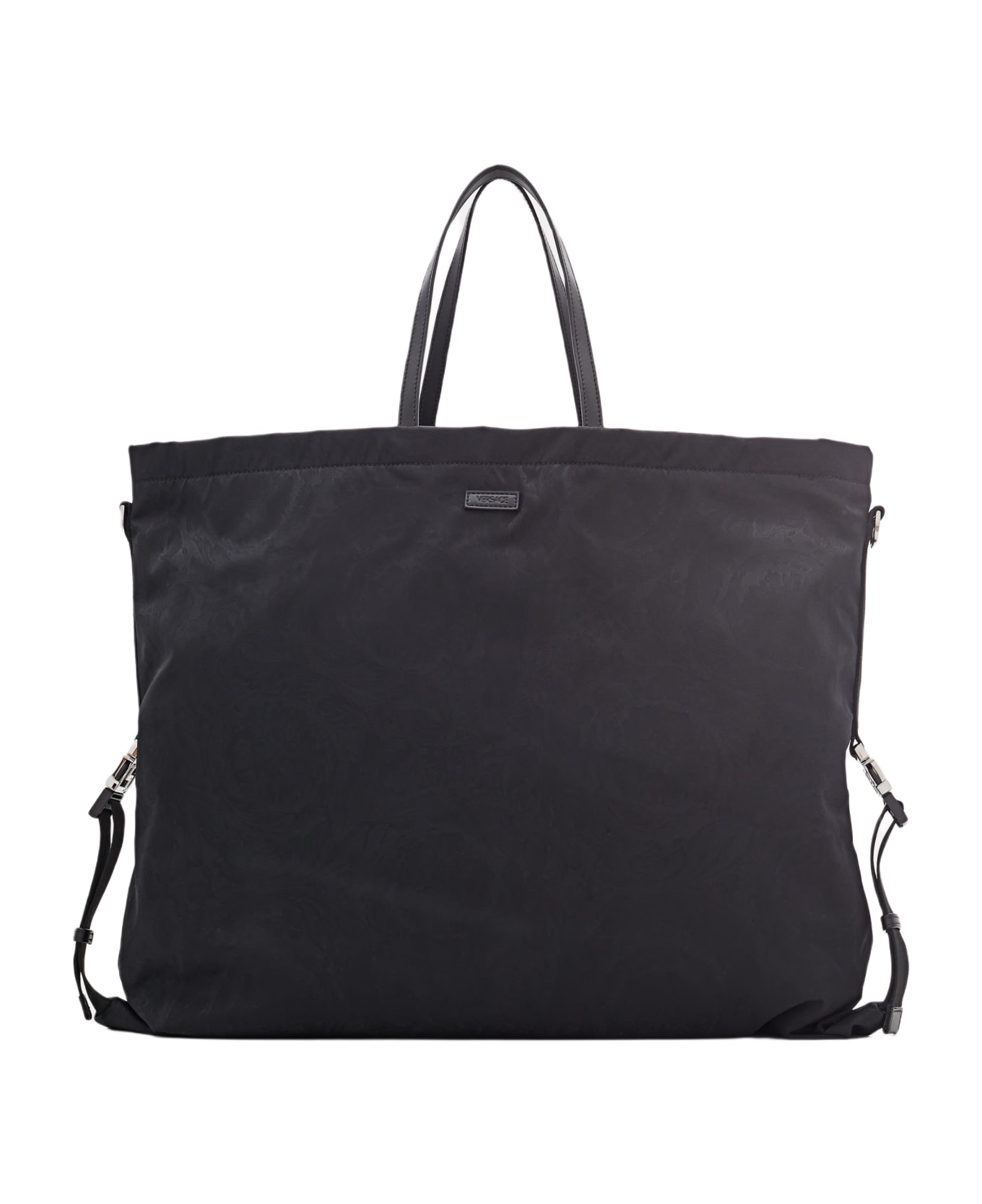 Versace Nylon Shoulder Bag - Black