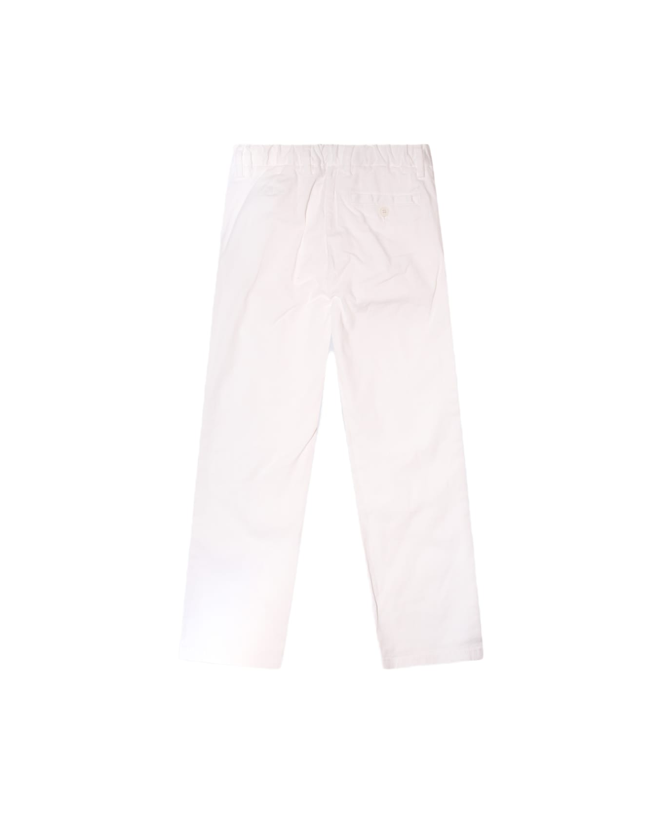 Il Gufo White Cotton Denim Pants - White