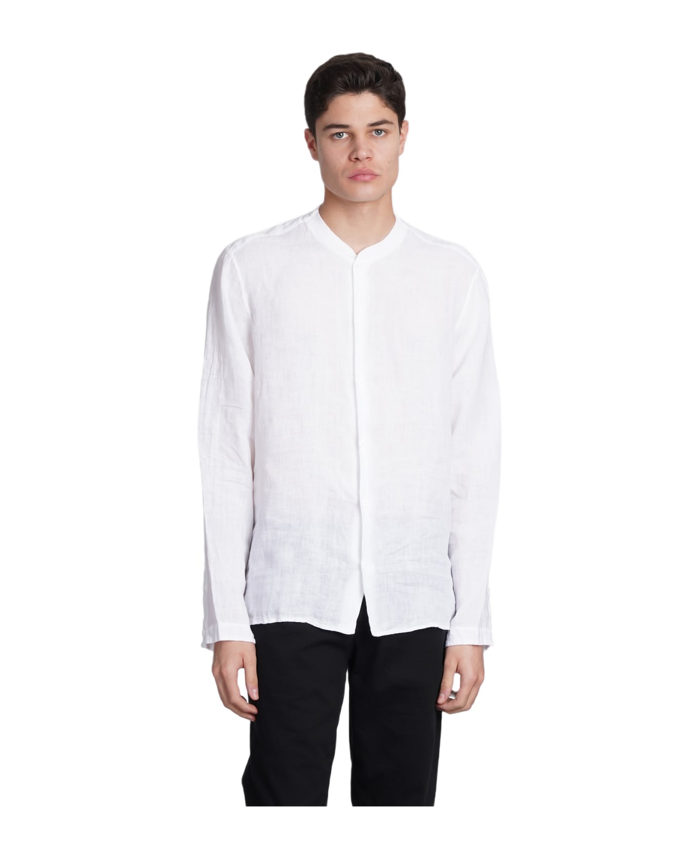 Transit Shirt In White Cotton - white