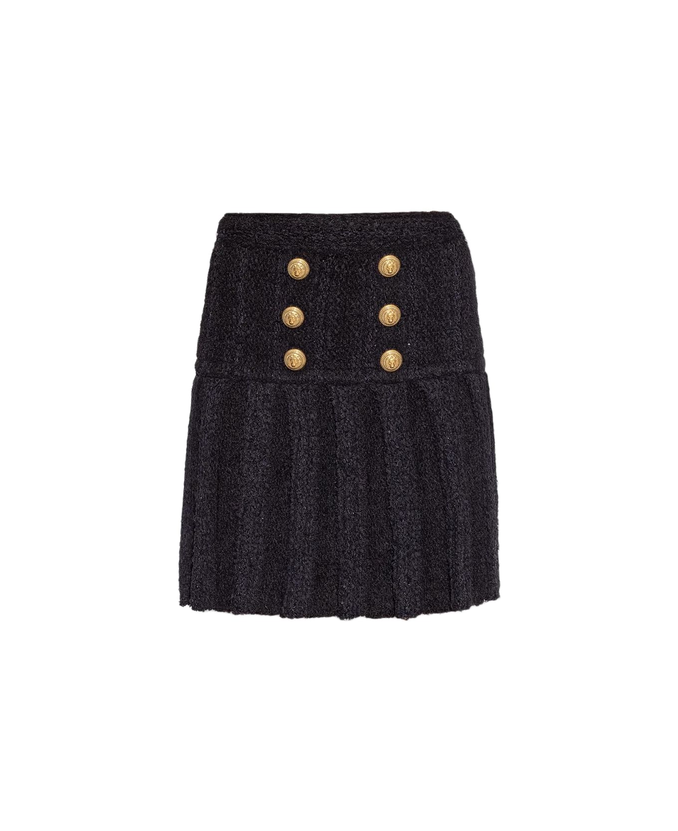 Balmain Pleated Skirt - Pa Noir