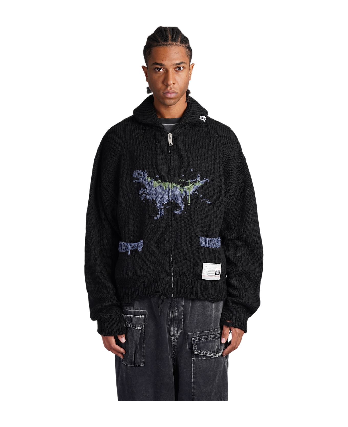 Mihara Yasuhiro Knitwear In Black Acrylic - black