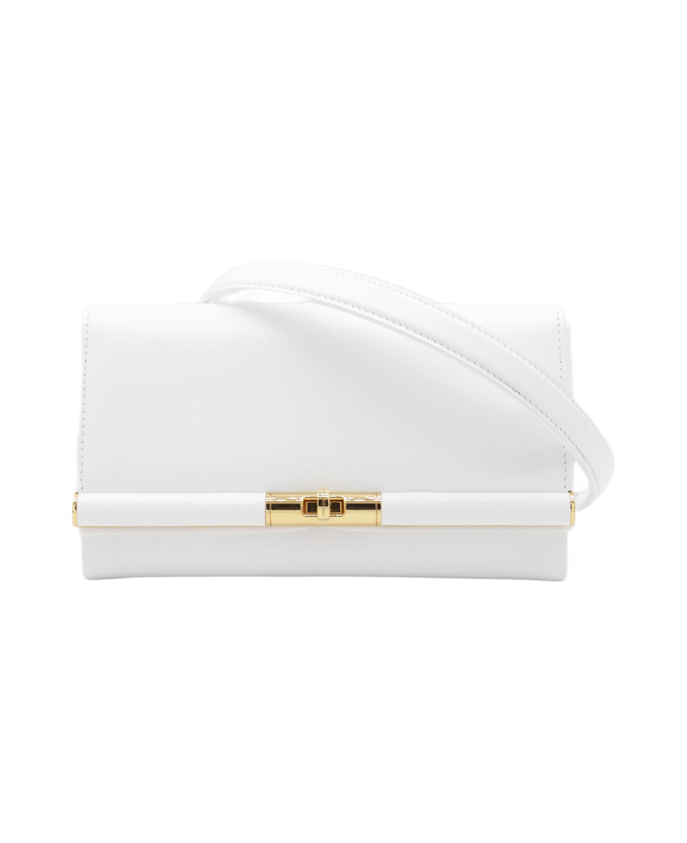 Dolce 
Gabbana White Leather Shoulder Bag - White