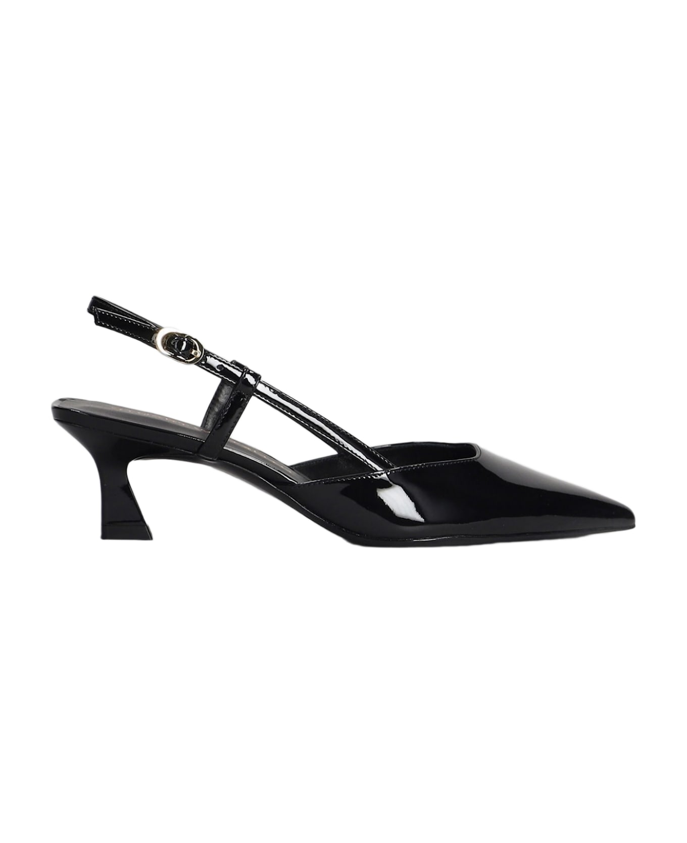 Stuart Weitzman Vinnie 50 Pumps In Black Patent Leather - black
