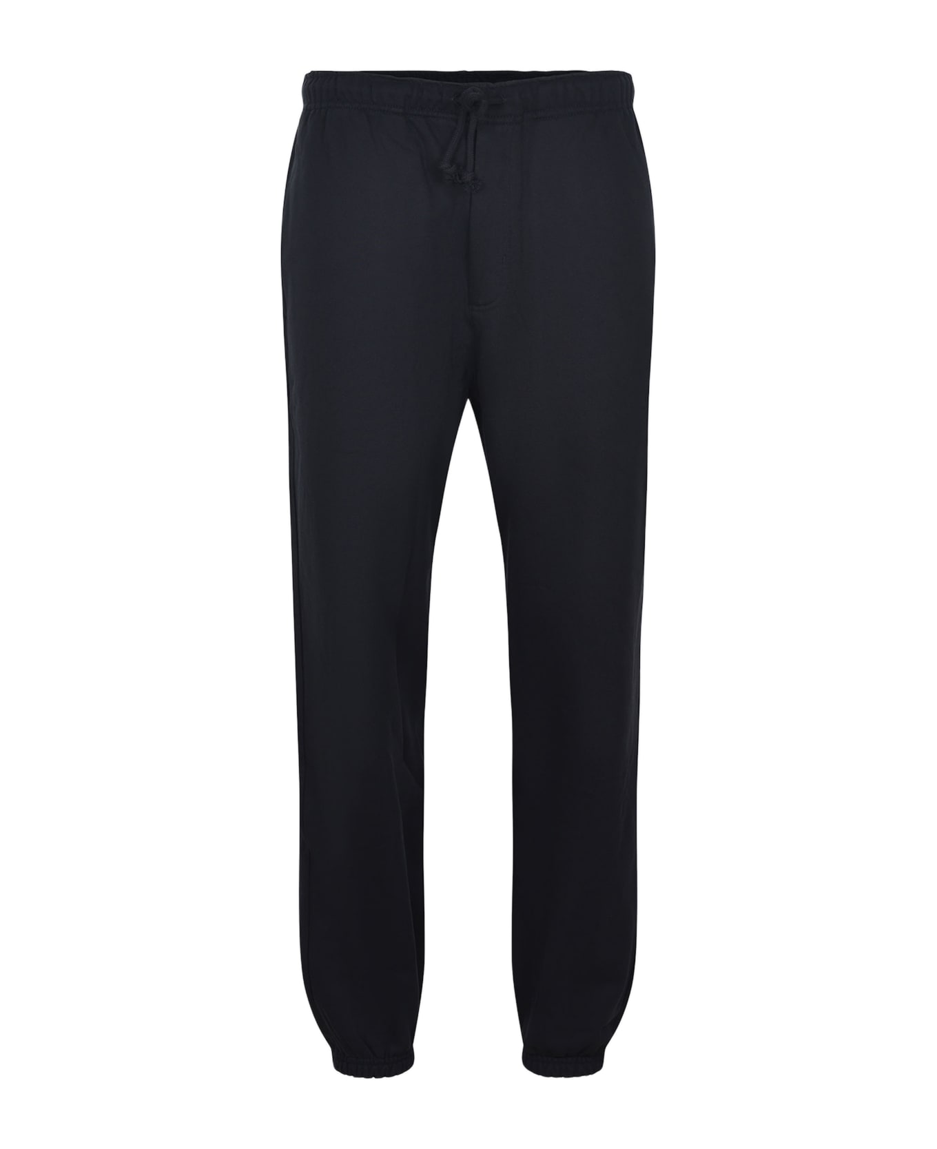 Y-3 Black Track Cotton Pants - Black