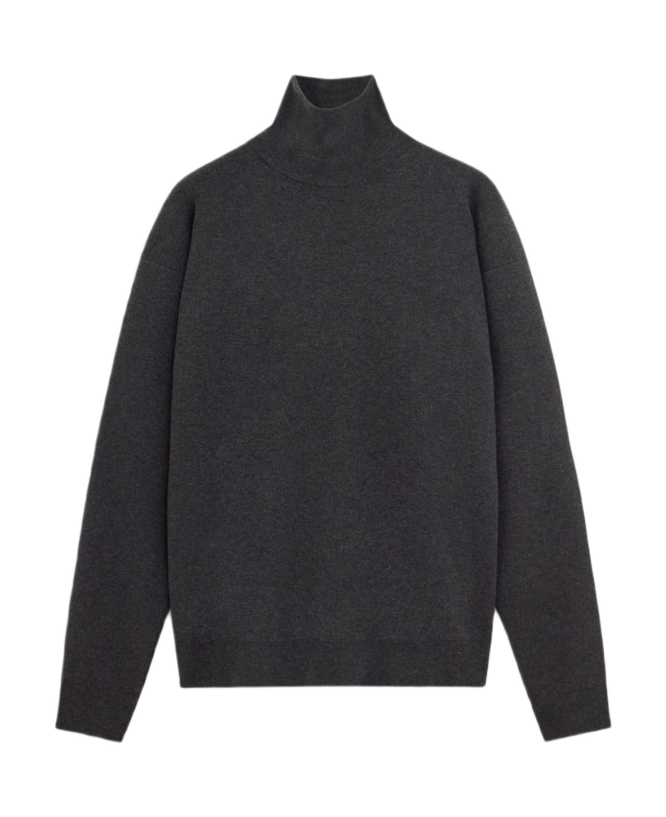 Lemaire High Neck Sweater Knitwear - anthracite