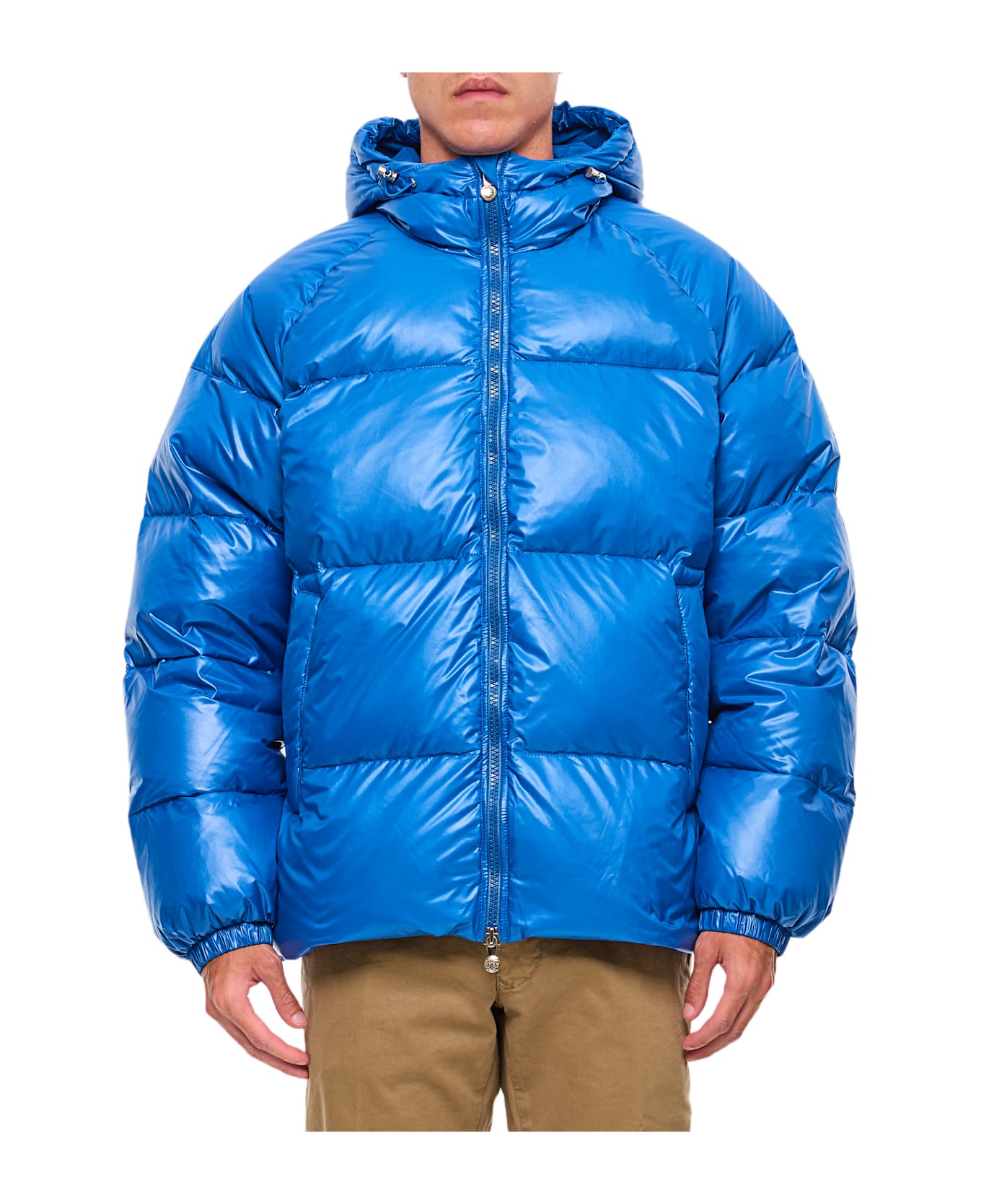 Pyrenex Sten Shiny Puffer Jacket - Clear Blue