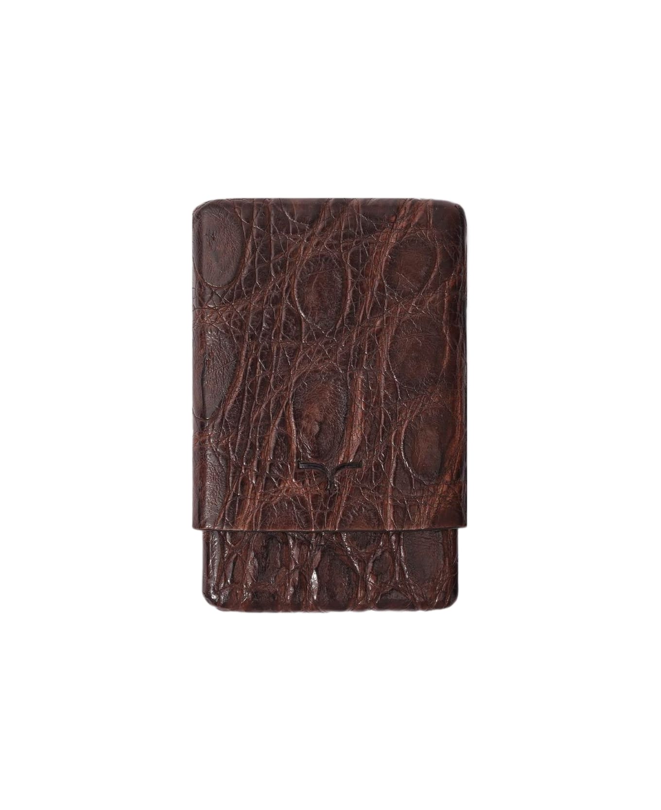 Larusmiani Business Cards/credit Cards Holder Wallet - Brown