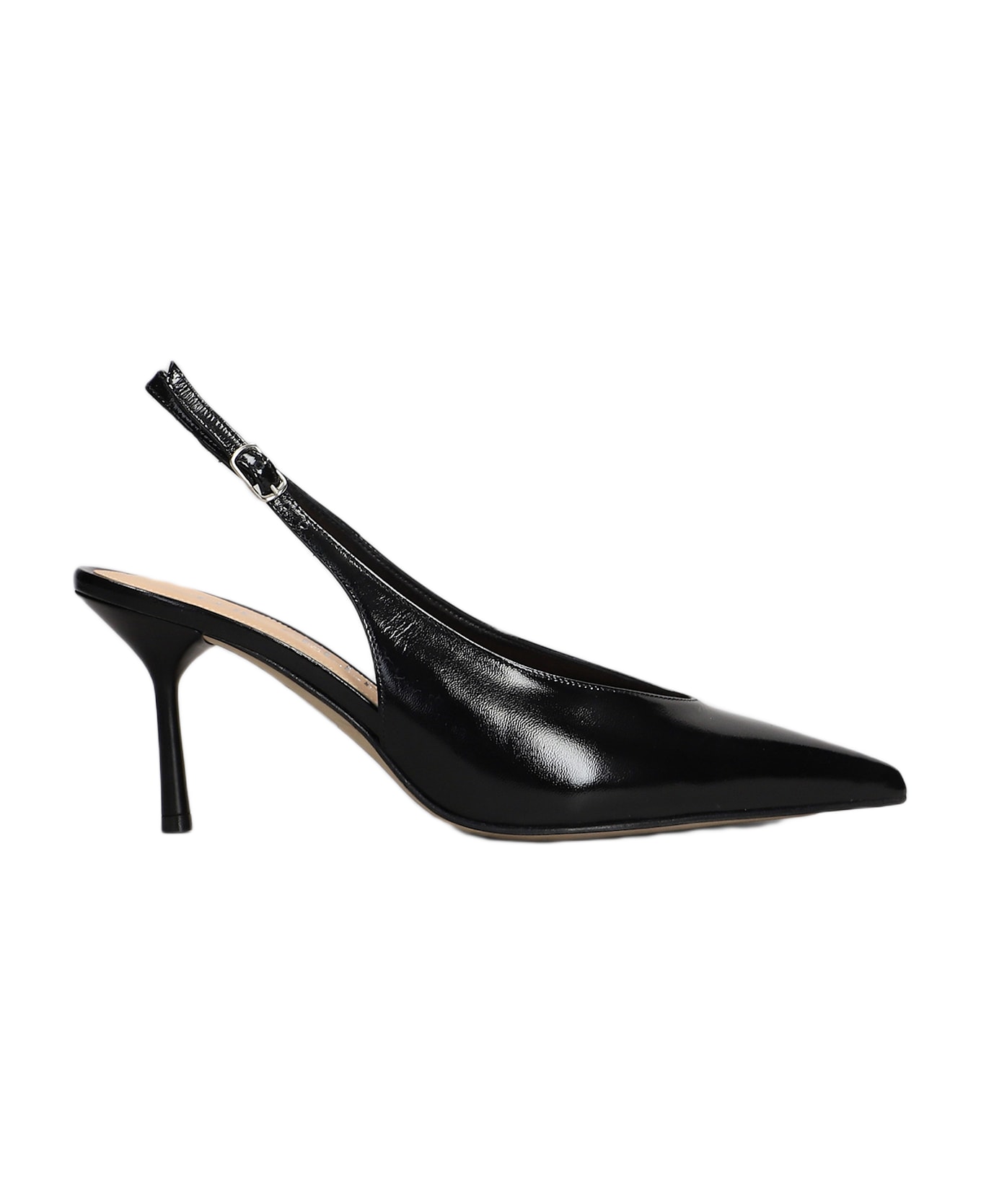 The Seller Pumps In Black Leather - black