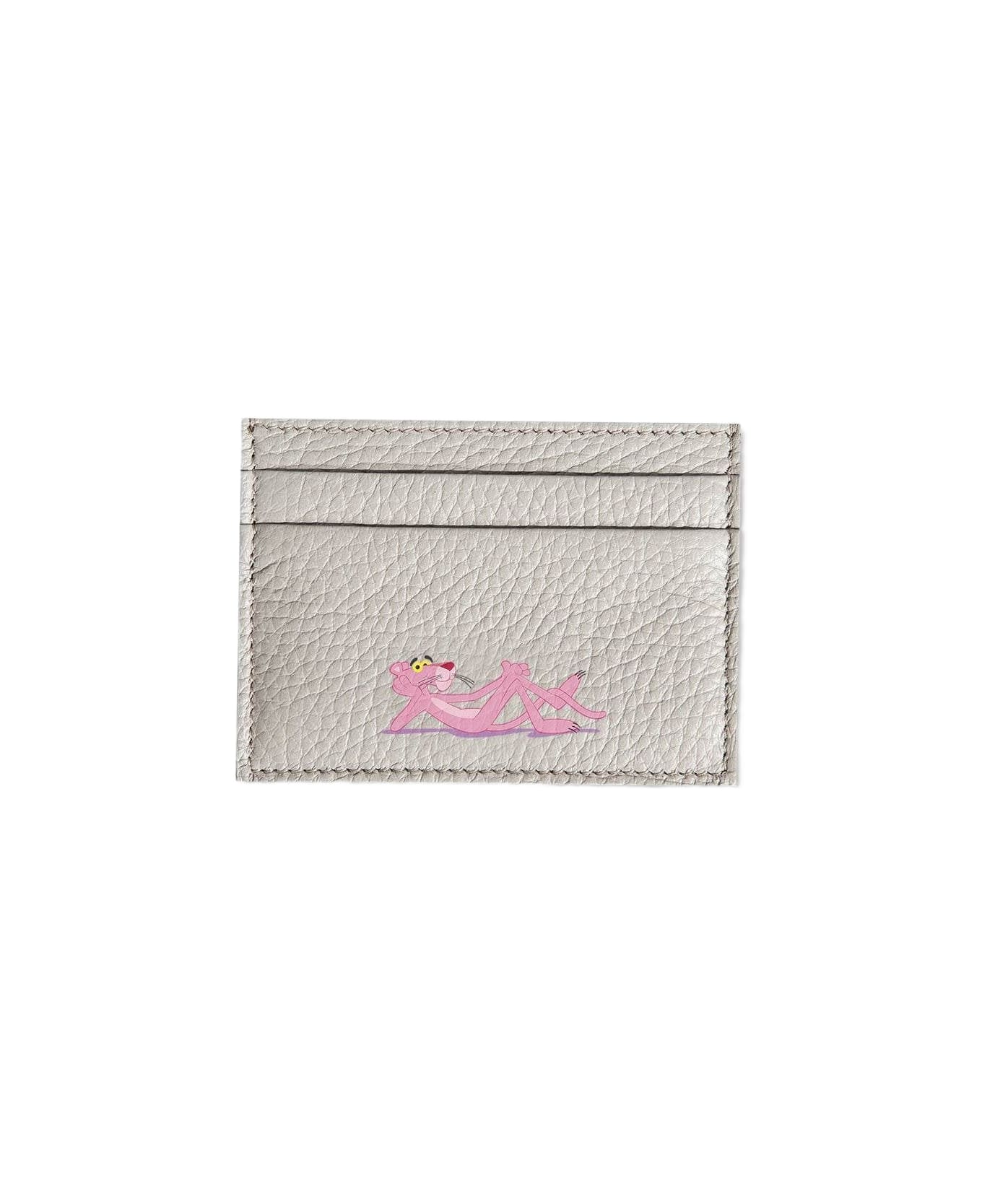 Larusmiani Card Holder 'pink Panther' Wallet - LightGray 財布