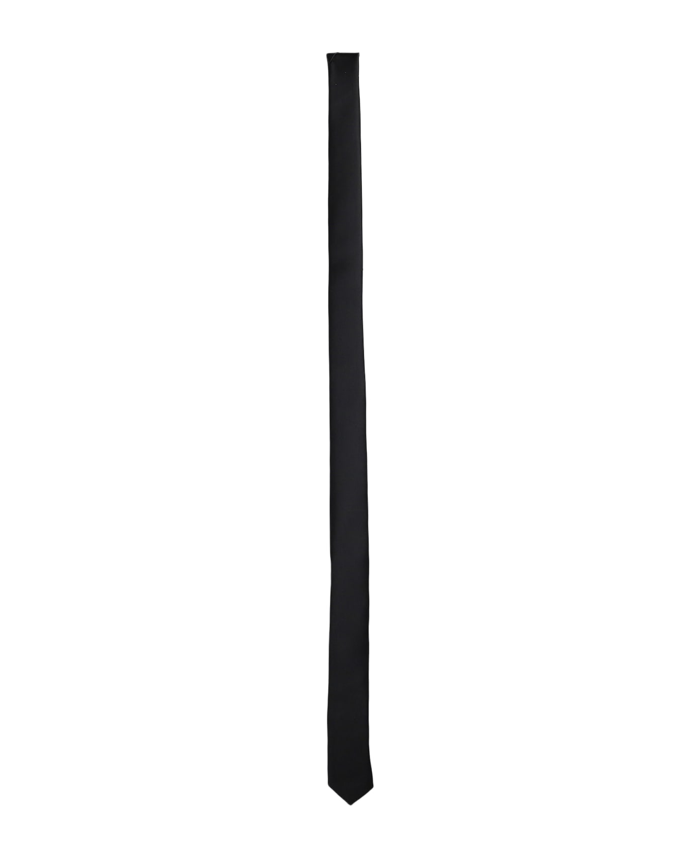 Lardini Tie In Black Polyester - black