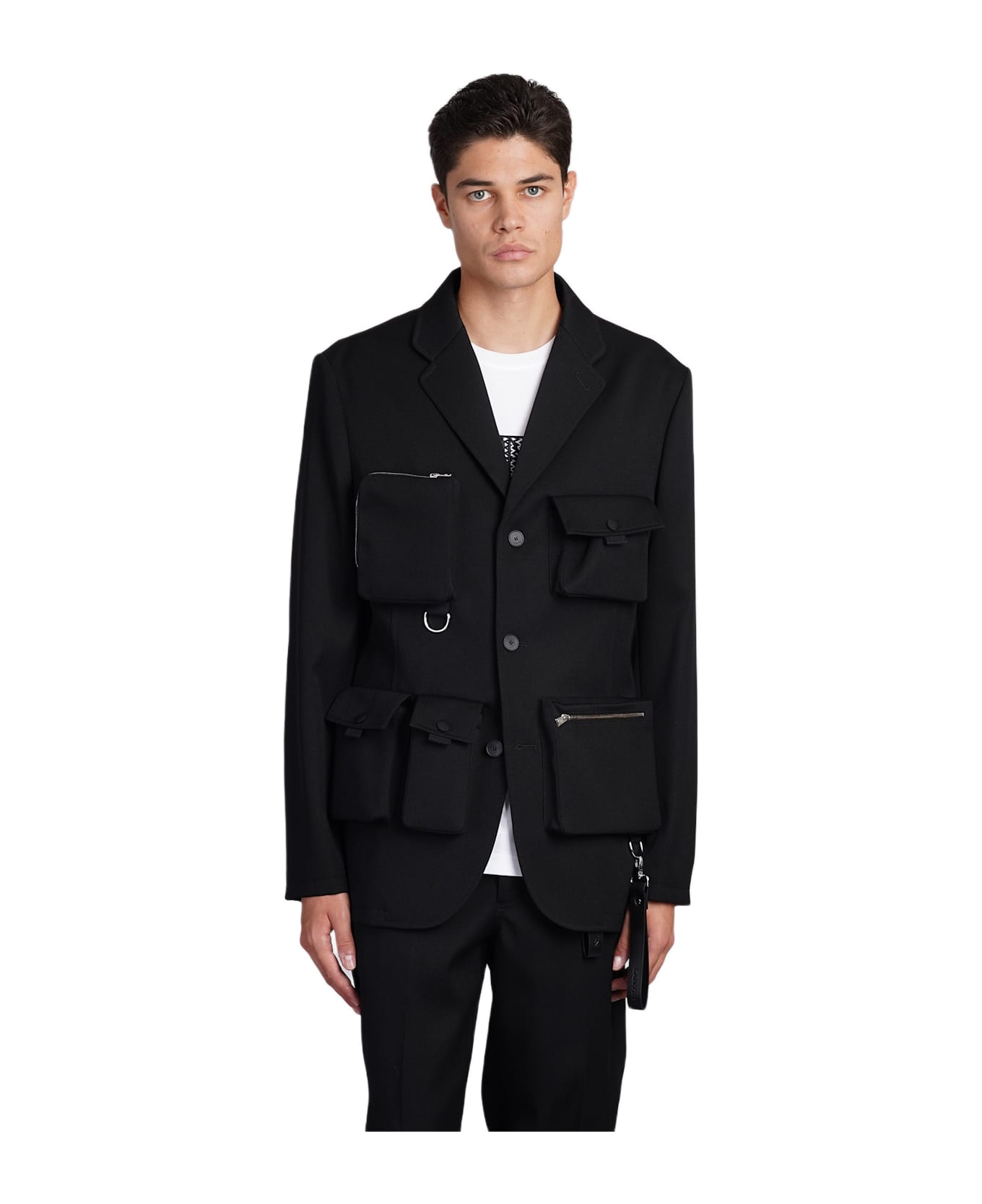 Lanvin Blazer In Black Wool - black