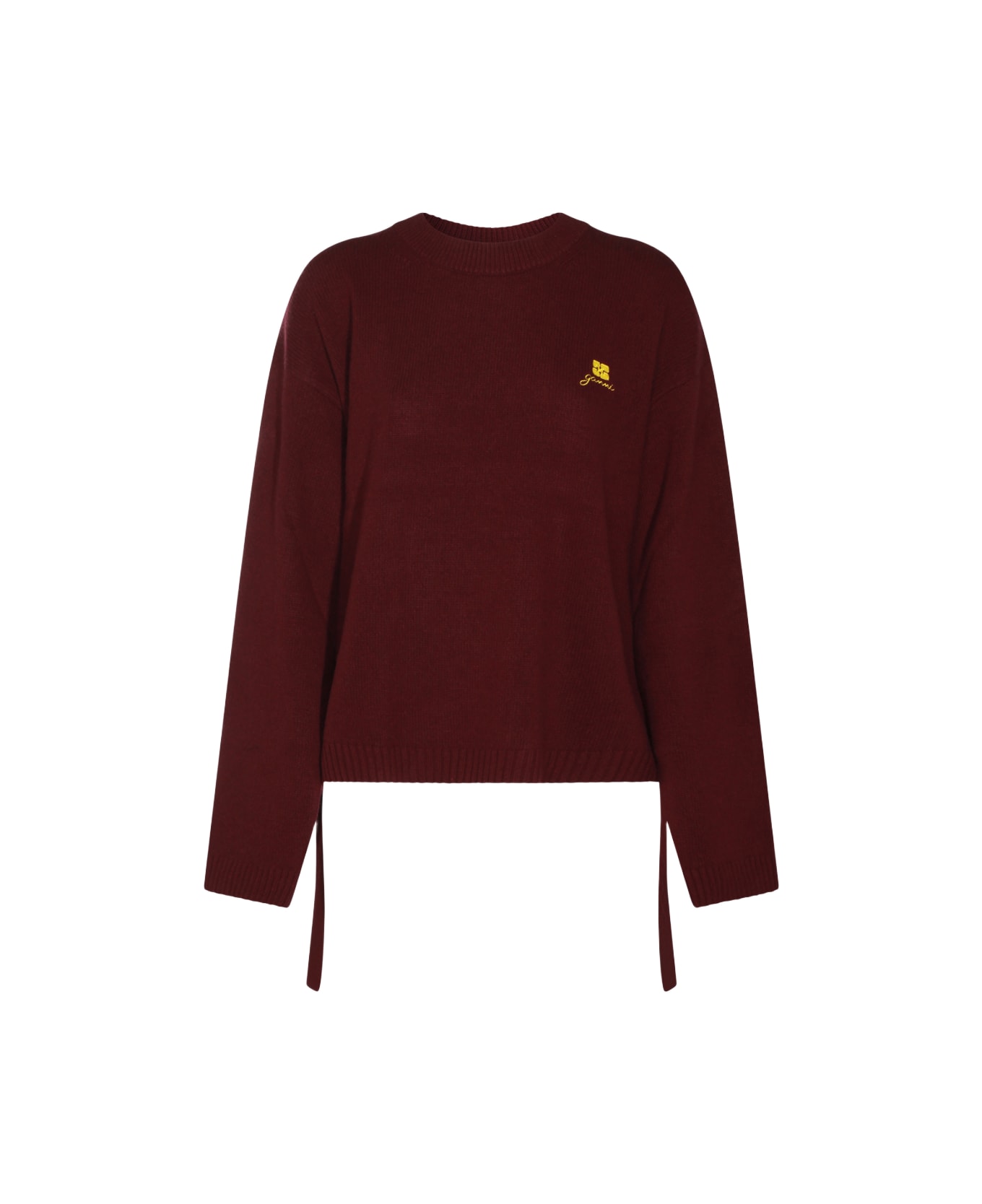Ganni Burgundy Wool Knitwear - MULTICOLOUR