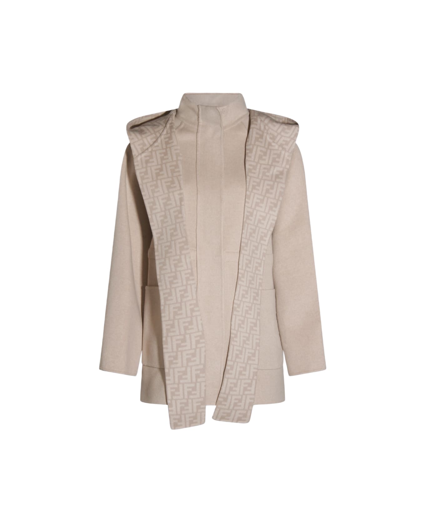 Fendi Beige Wool Coat - Calce