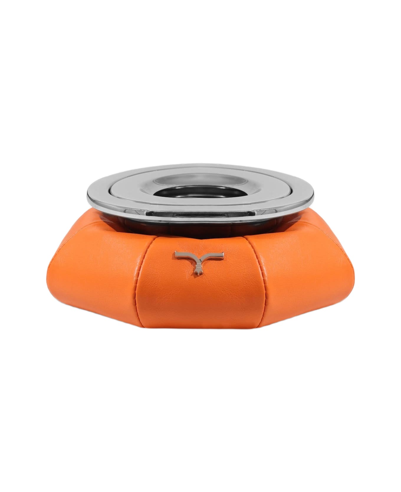 Larusmiani Leather Boat Ashtray  - Orange
