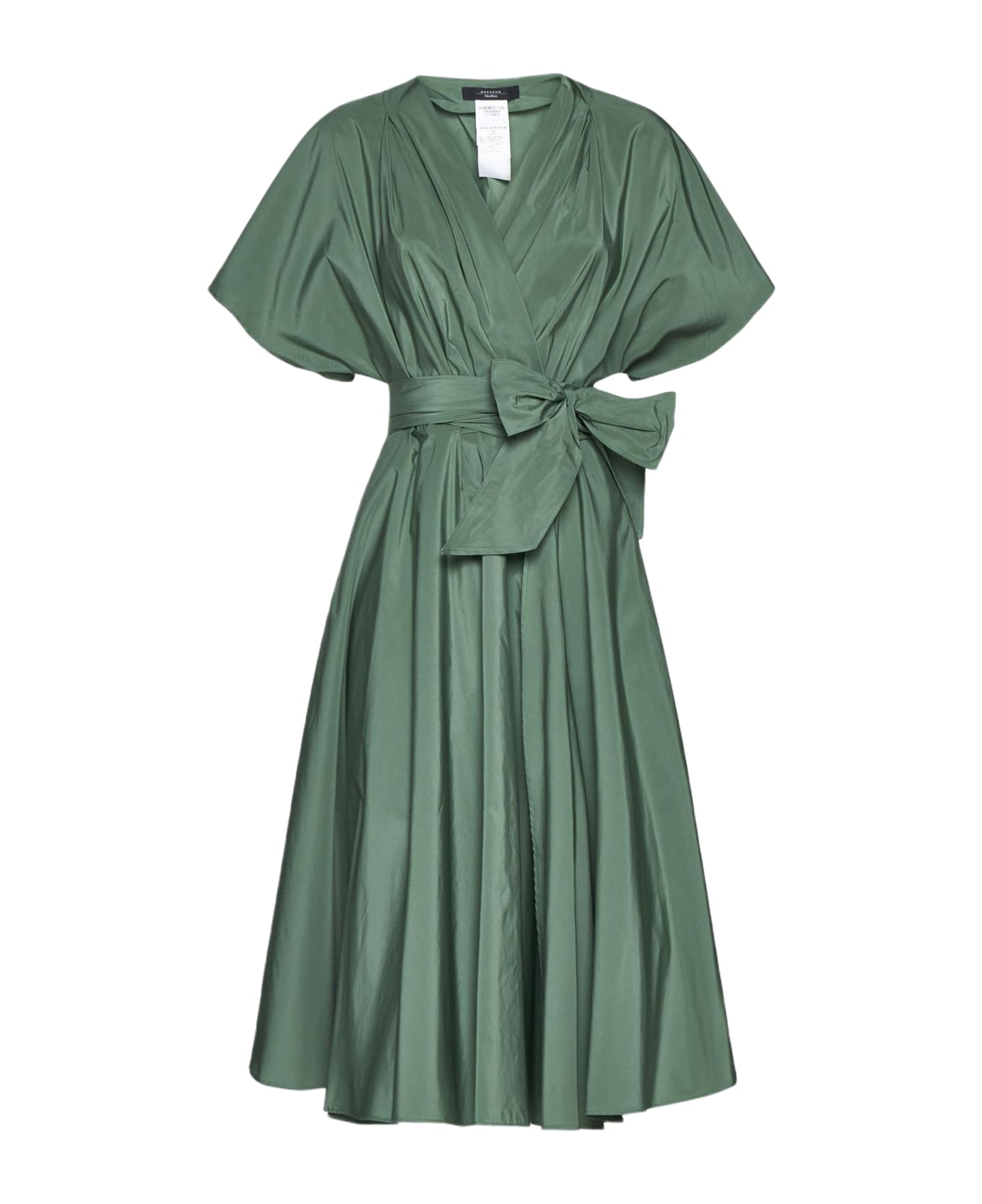 Weekend Max Mara Short-sleeved Dress With Belt - Verde