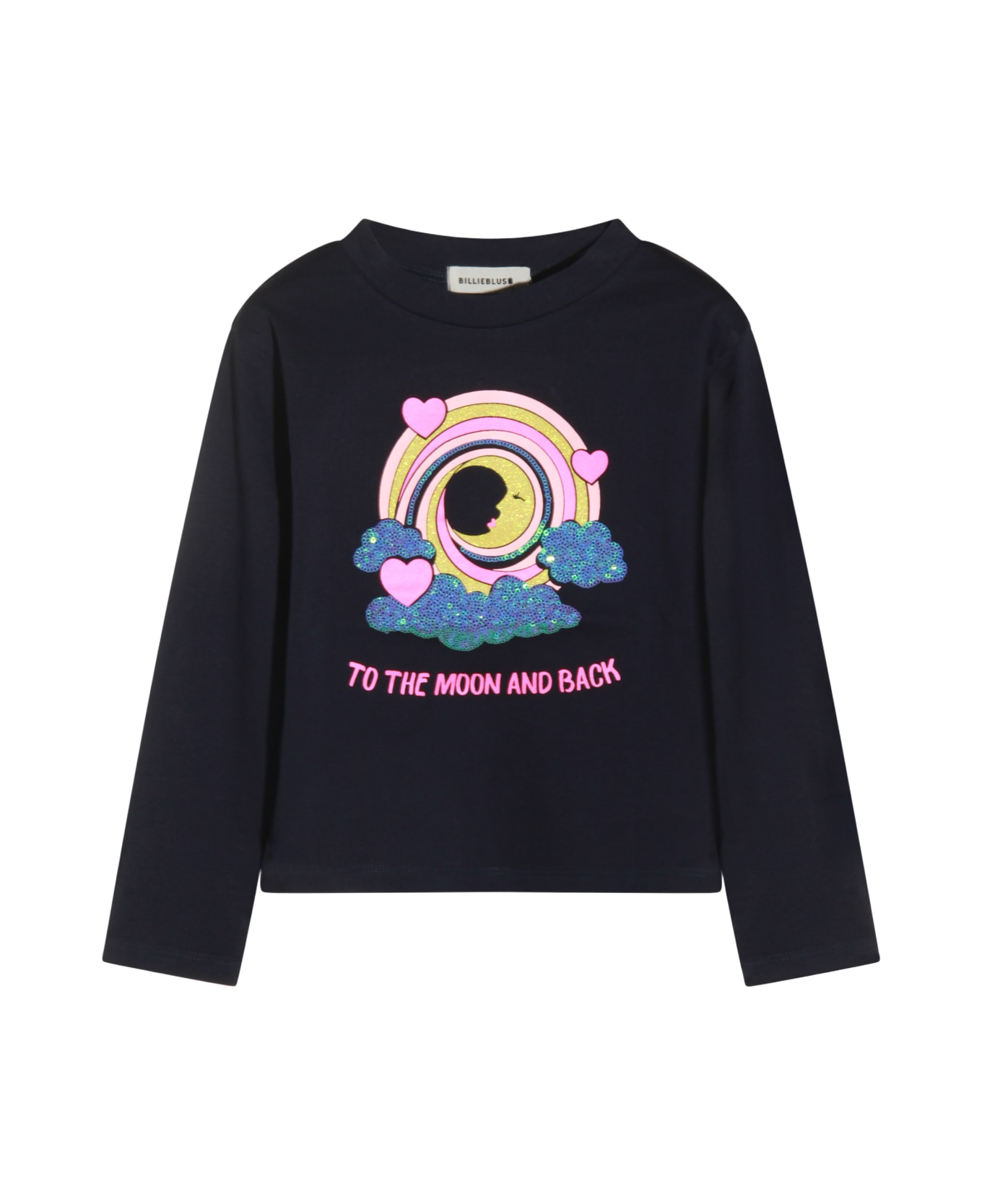 Billieblush Dark Blue Cotton Sweatshirt - Marine