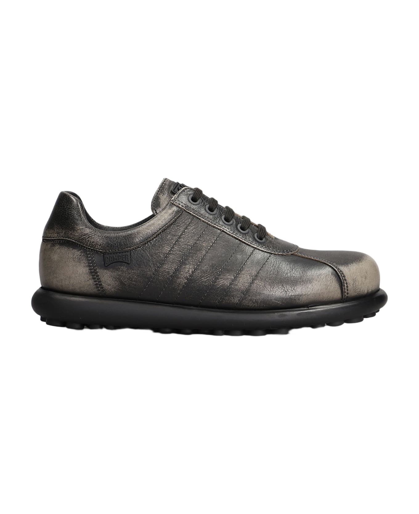 Camper Pelotas Sneakers In Black Leather - black