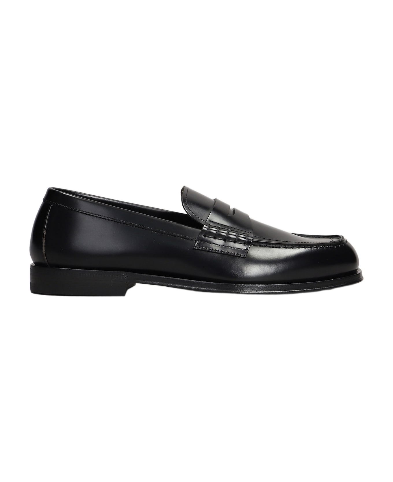 Henderson Baracco Loafers In Black Leather - black