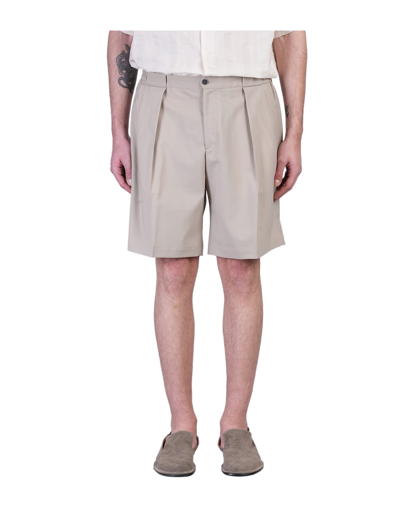 Briglia 1949 Colvilles Shorts In Taupe Wool - taupe
