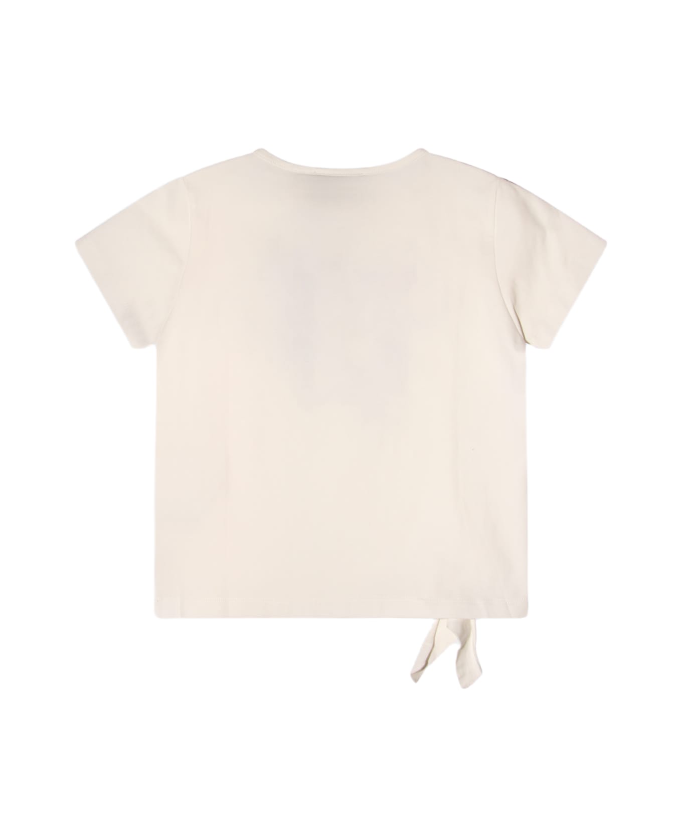 Versace White Cotton T-shirt - BIANCO/MULTI