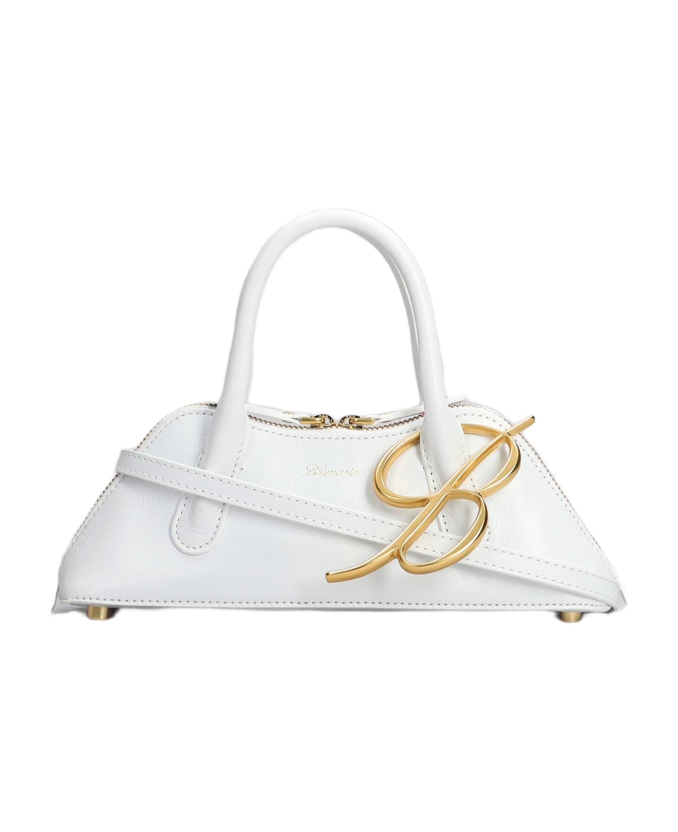 Blumarine Hand Bag In White Leather - white トートバッグ