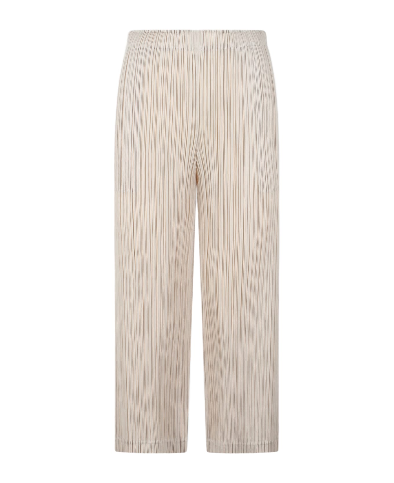 Pleats Please Issey Miyake Thicker Bottoms 1 Trousers - Cream